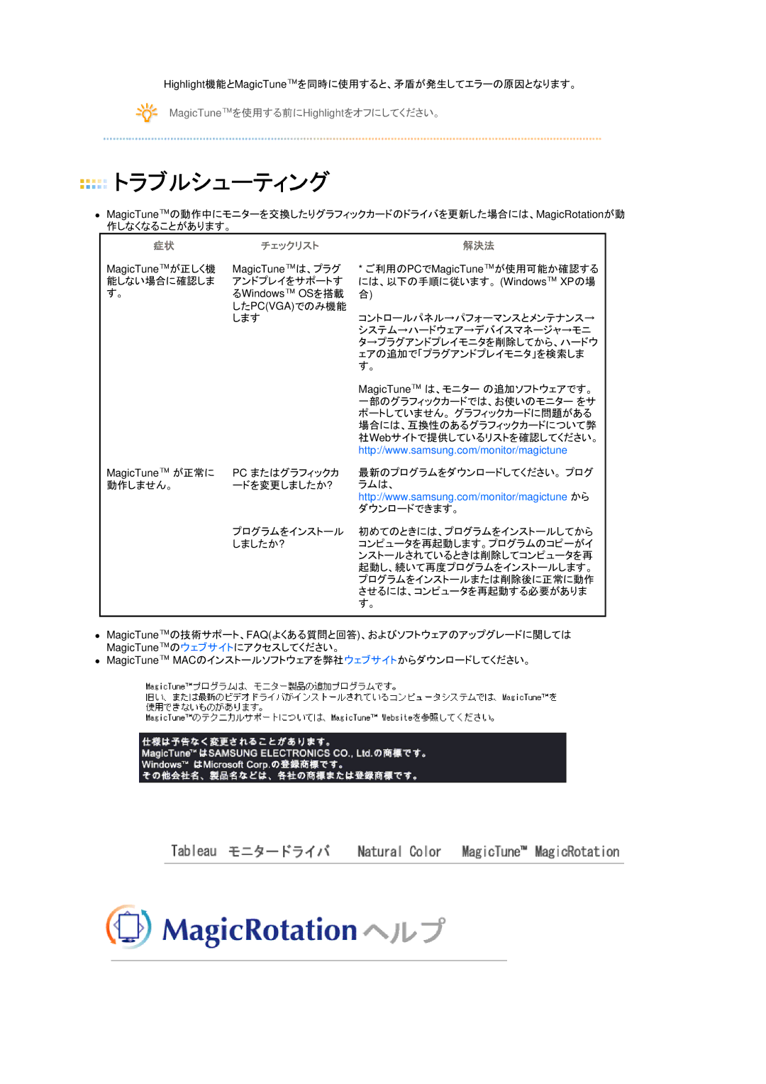 Samsung LS17TBTQS/XSJ manual チェックリスト 解決法 