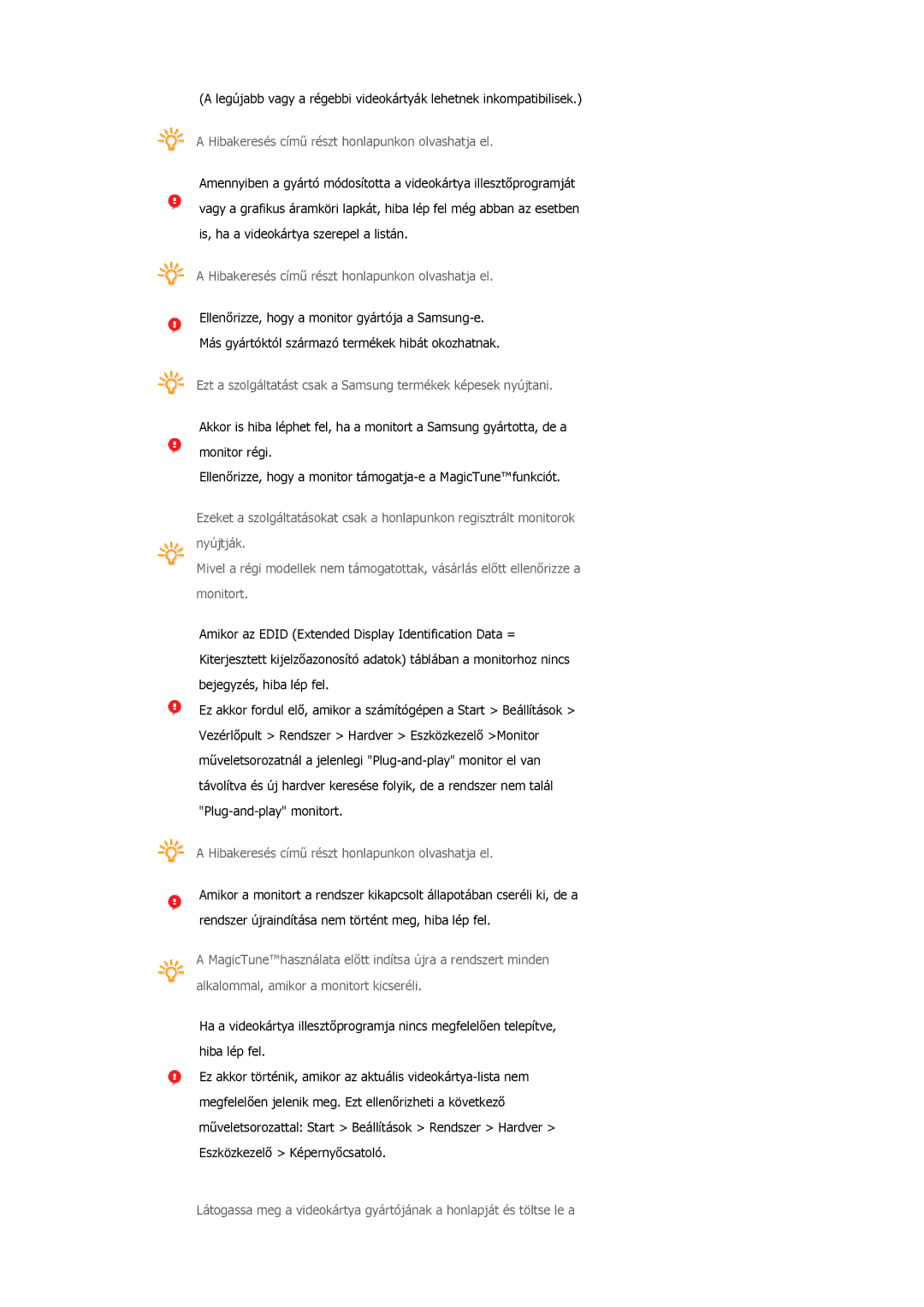 Samsung LS17TBTQSZ/EDC manual Ezt a szolgáltatást csak a Samsung termékek képesek nyújtani 