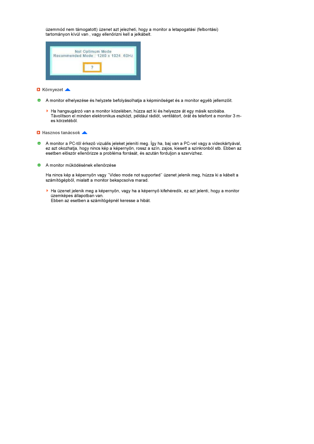 Samsung LS17TBTQSZ/EDC manual Környezet, Hasznos tanácsok 