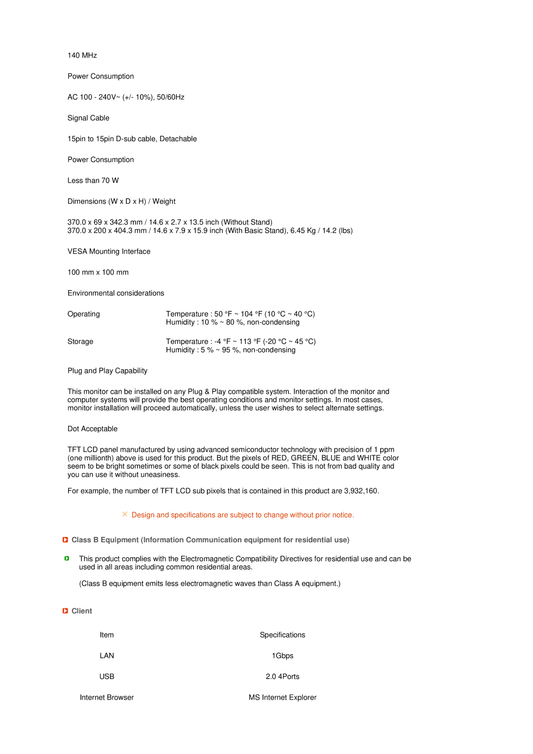 Samsung LS17TRTLSY/EDC, LS17TRTLS/EDC manual Client 