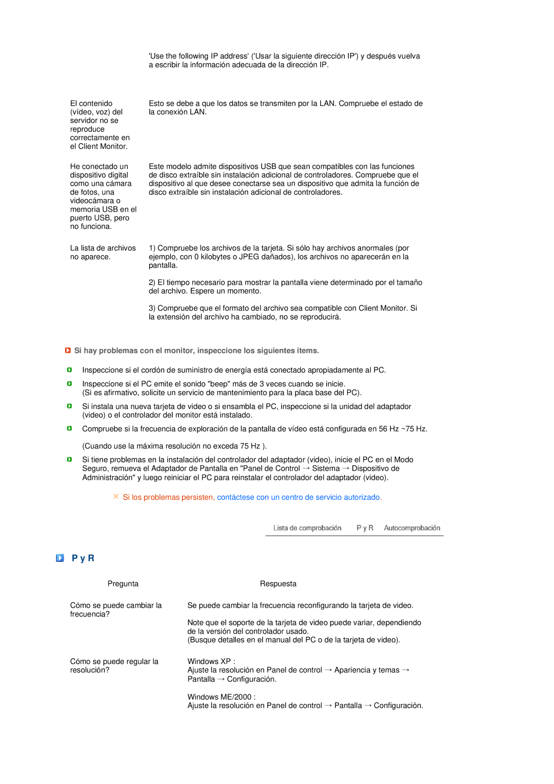 Samsung LS17TRTLS/EDC manual Escribir la información adecuada de la dirección IP 