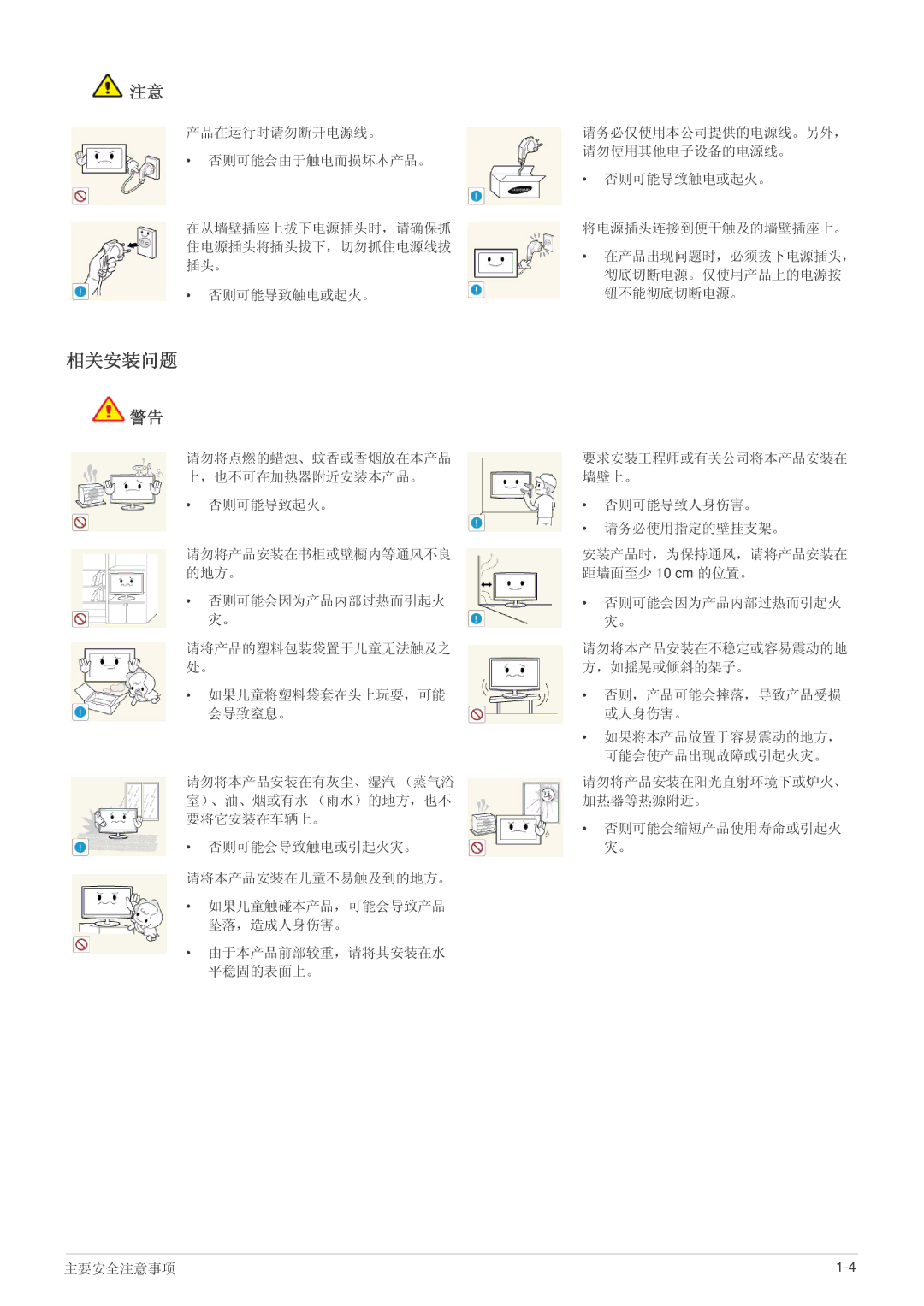 Samsung LS19A200BWT/EN manual 相关安装问题 