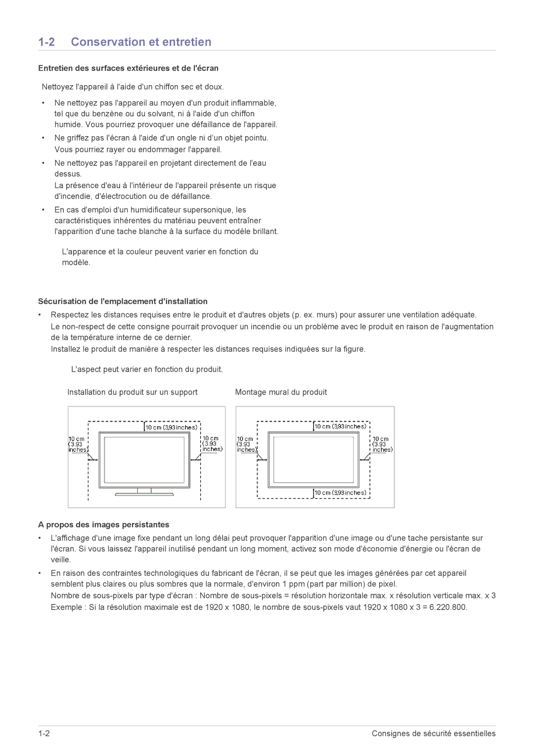 Samsung LS19A200NWT/EN, LS22A200BST/EN manual Conservation et entretien, Entretien des surfaces extérieures et de lécran 