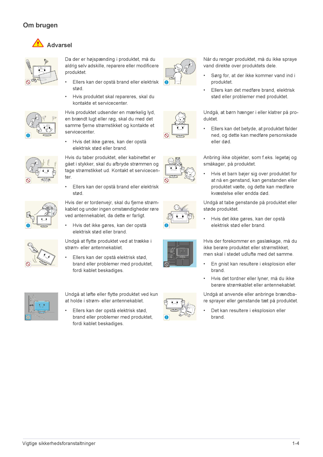 Samsung LS22A200BST/EN, LS19A200NWT/EN manual Om brugen 