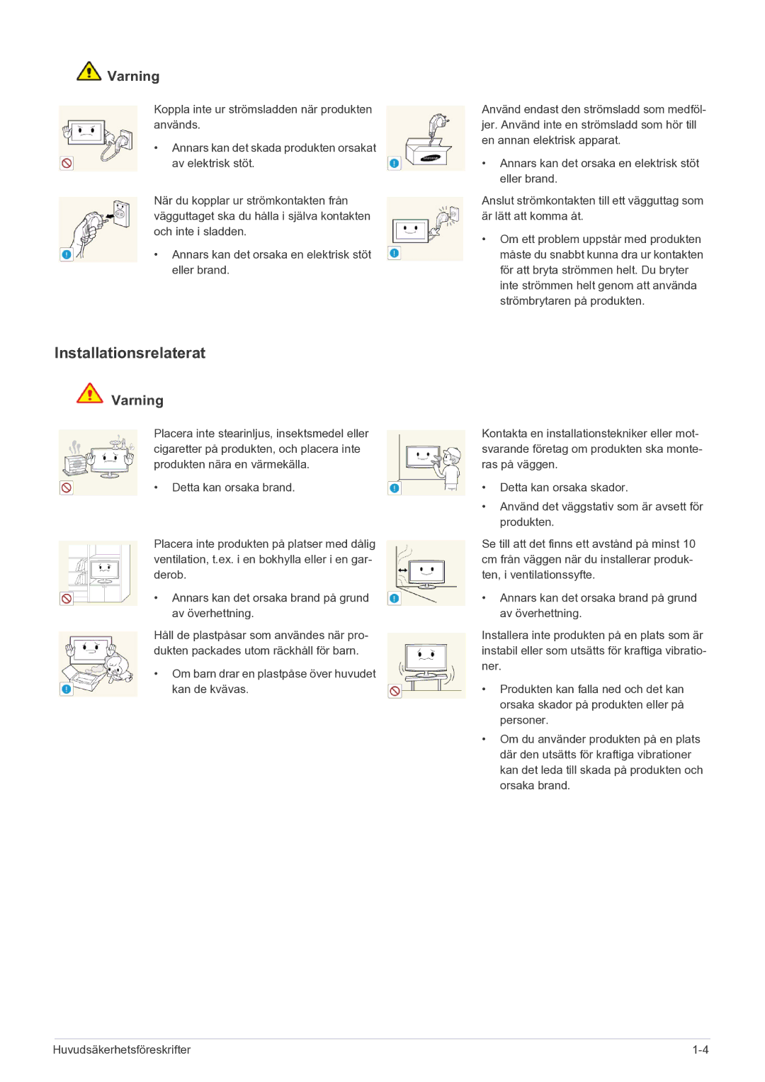 Samsung LS22A200BST/EN, LS19A200NWT/EN manual Installationsrelaterat 