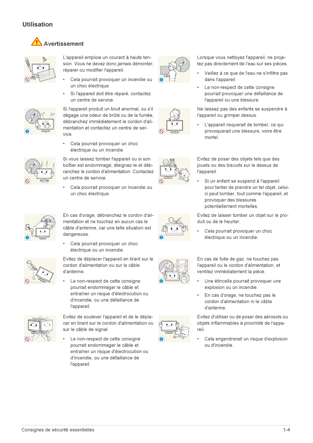 Samsung LS22A450MWU/EN, LS19A450MWT/EN, LS24A450MWU/EN, LS24A450BWU/EN, LS24A450BST/EN, LS22A450MWT/EN manual Utilisation 