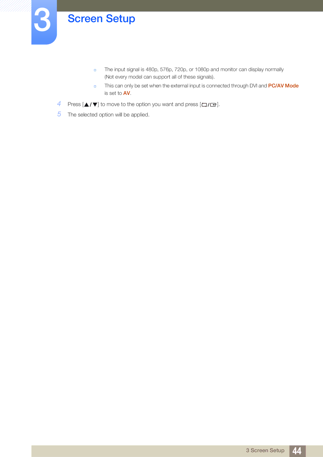 Samsung LS19C170BSQ/KZ, LS19C170BSMXV, LS19C170BSQMXV manual Screen Setup 