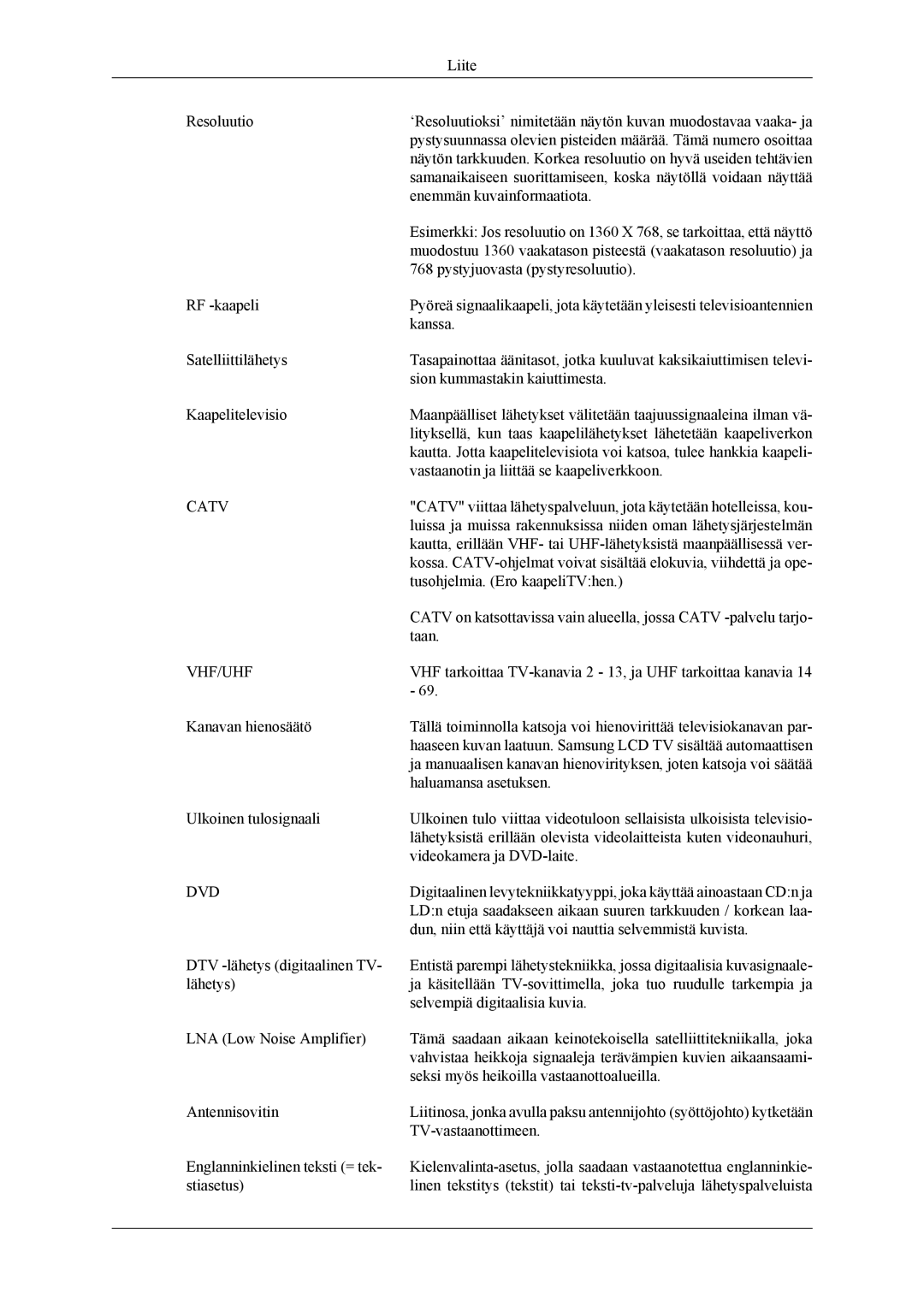 Samsung LS19CFEKF/EN, LS19CFVKF/XE manual Catv 