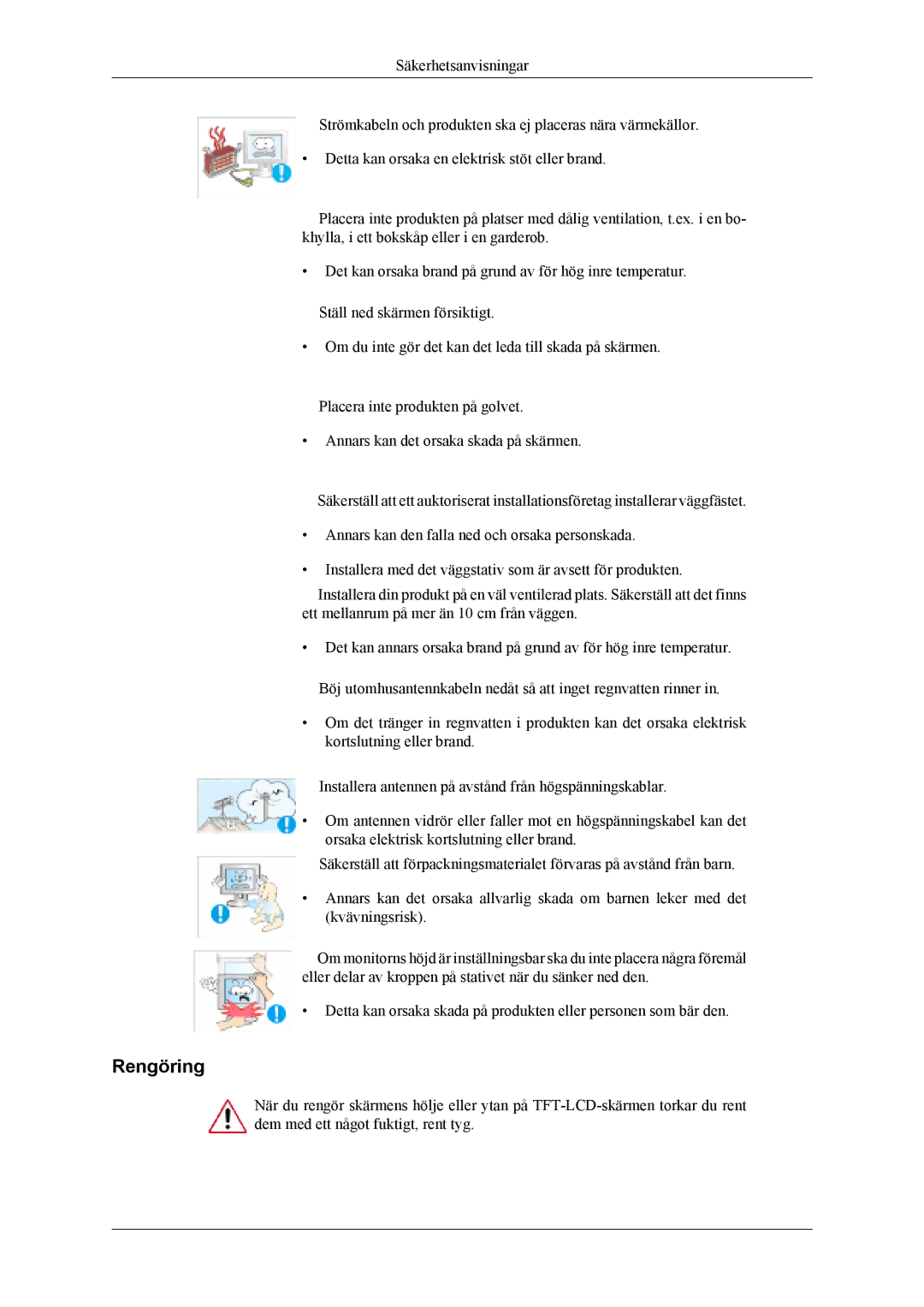 Samsung LS19CFEKF/EN, LS19CFVKF/XE manual Rengöring 