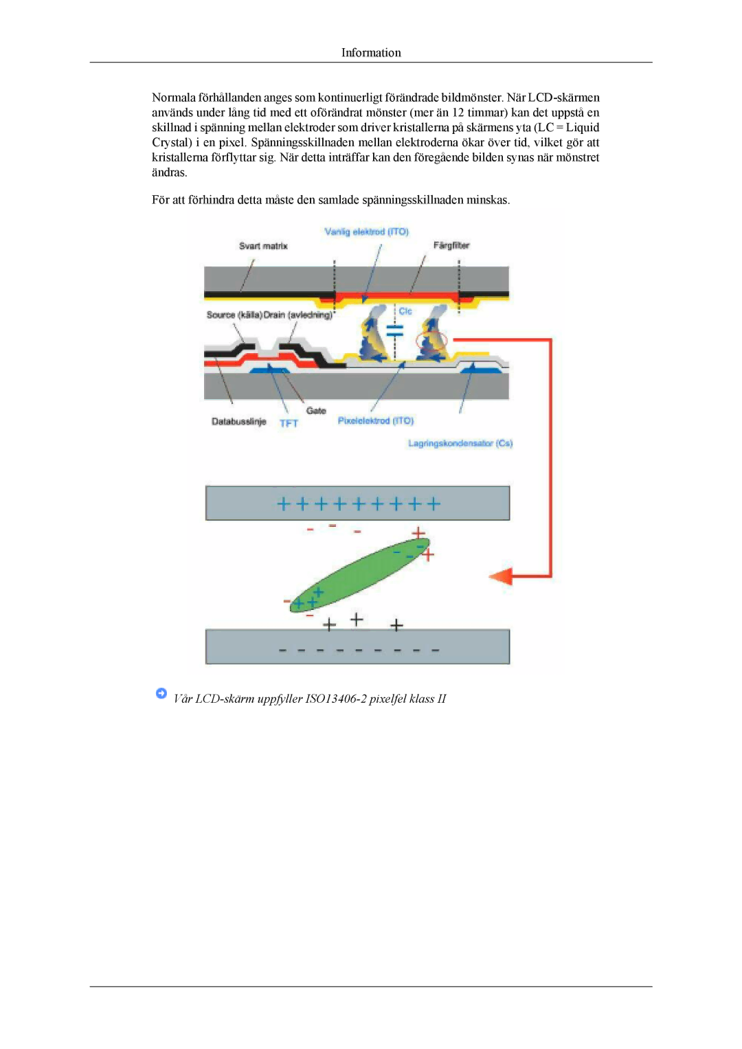 Samsung LS19CFEKF/EN, LS19CFVKF/XE manual Vår LCD-skärm uppfyller ISO13406-2 pixelfel klass 