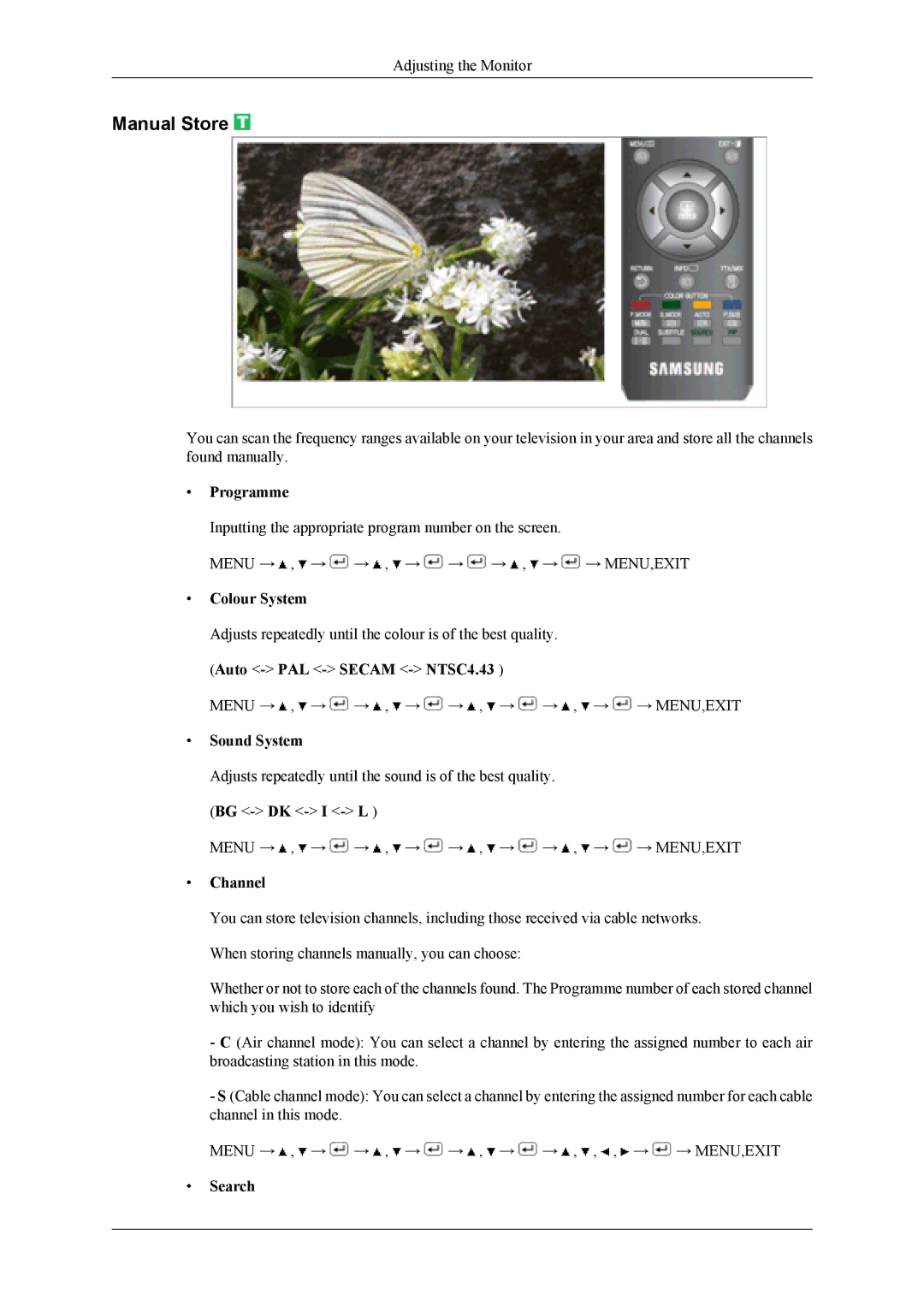 Samsung LS19CFVKF/EN, LS19CFEKF/EN, LS19CFEKH/EN, LS19CFVKH/EN, LS19CFVKF/XE manual Manual Store 