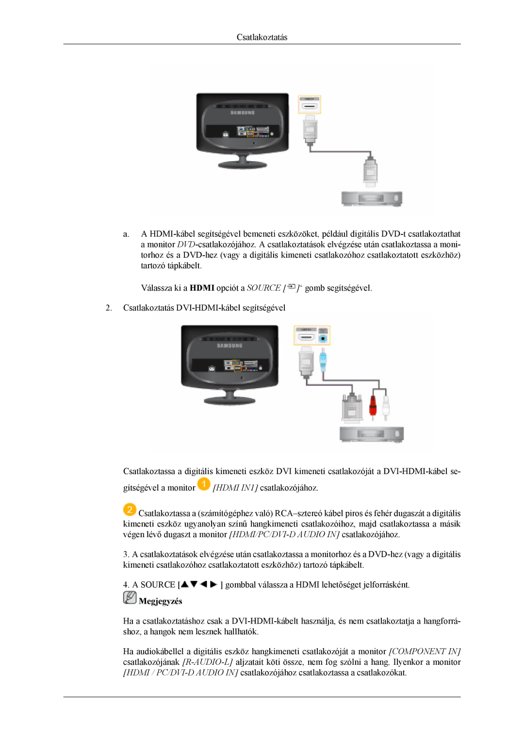 Samsung LS19CFVKF/XE, LS19CFVKF/EN, LS19CFEKF/EN, LS19CFEKH/EN, LS19CFVKH/EN manual Megjegyzés 