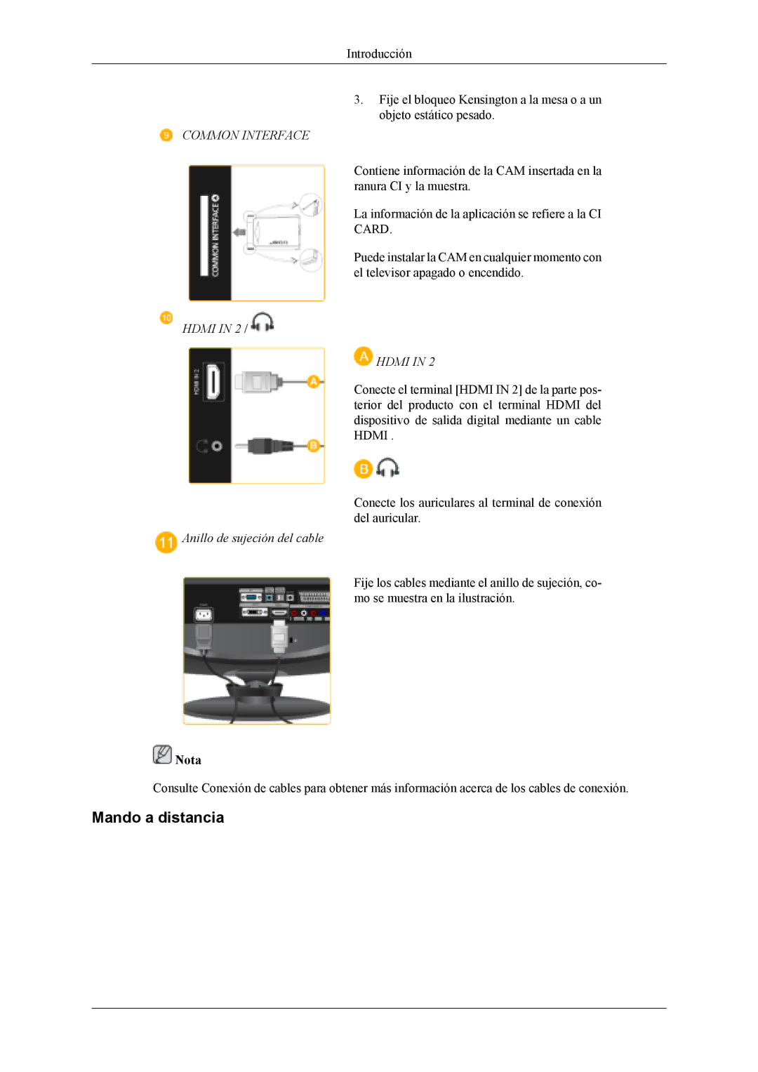 Samsung LS19CFEKF/EN, LS19CFVKF/EN, LS19CFVKH/EN manual Mando a distancia, Common Interface 