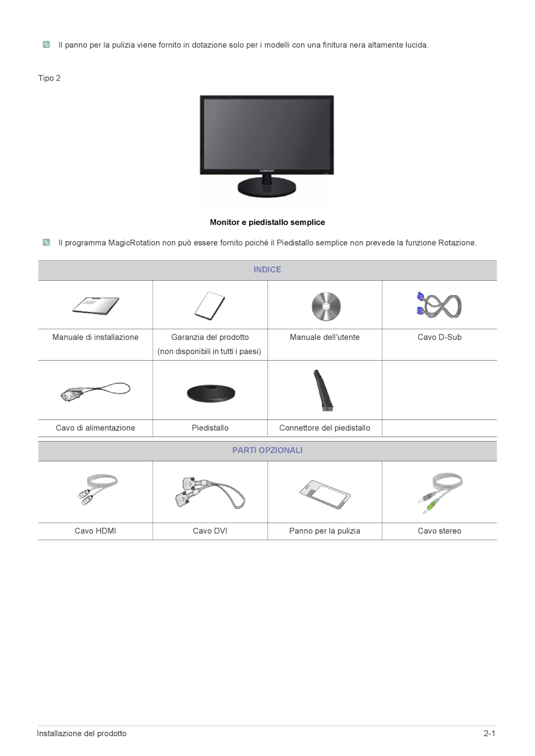 Samsung LS20CLYSB/EN, LS19CLASSUEN, LS22CBUMBV/EN, LS19CLYSBUEN, LS19CLWSBUEN, LS22CBUMBE/EN Monitor e piedistallo semplice 