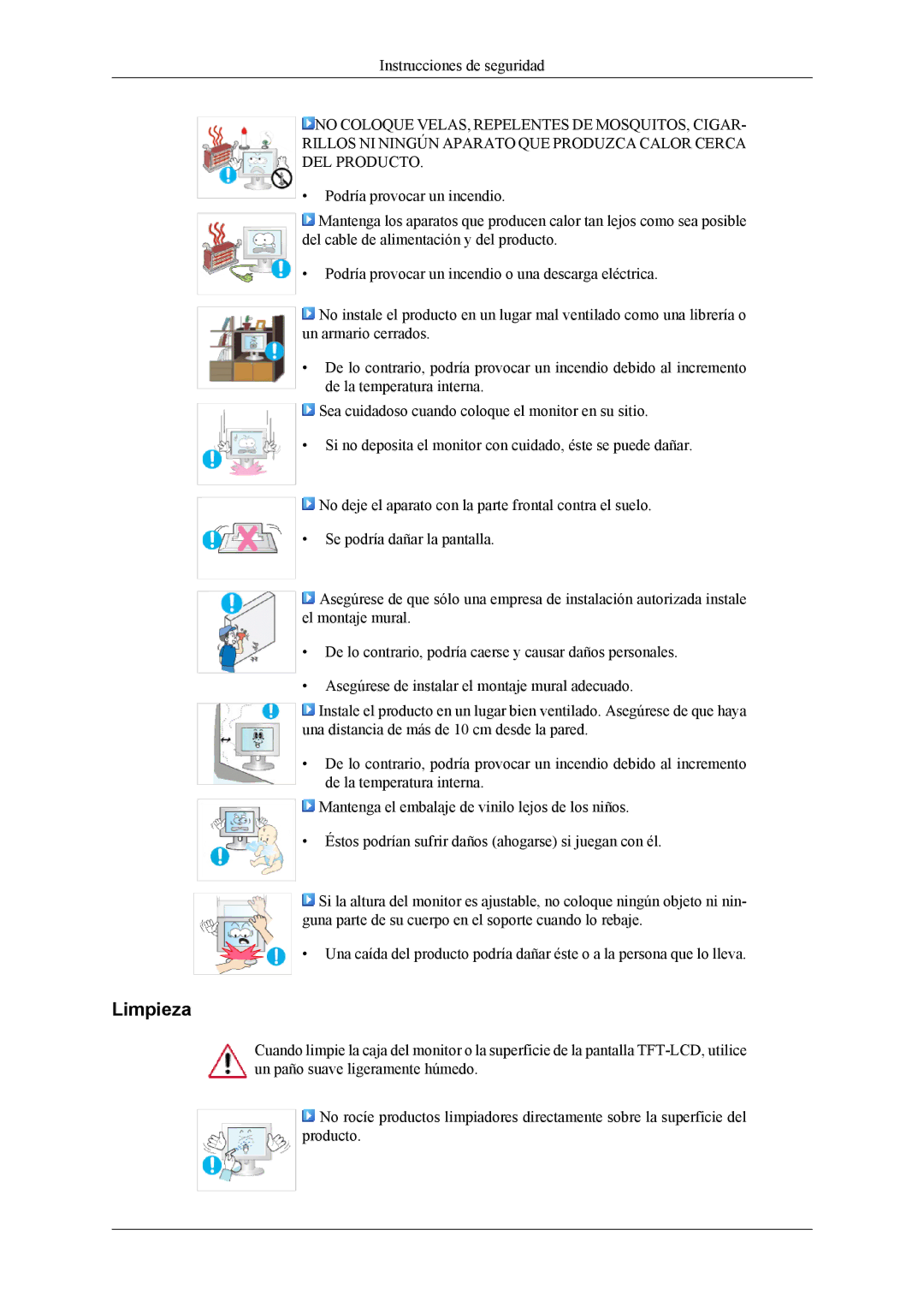 Samsung LS19CMYKF/EN, LS19CMYKFNA/EN, LS19CMYKFZ/EN manual Limpieza 