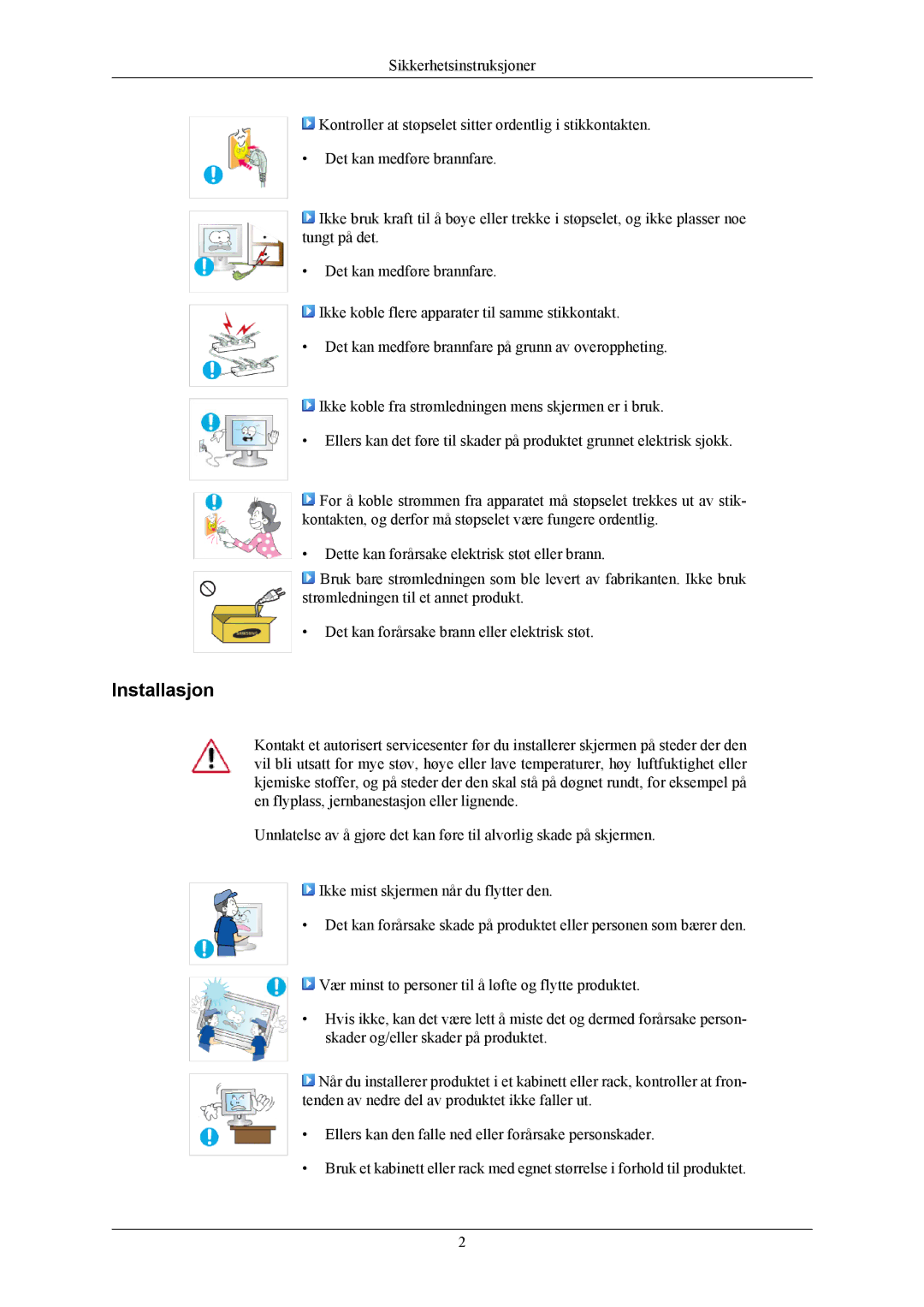 Samsung LS19CMYKFNA/EN, LS19CMYKF/EN, LS19CMYKFZ/EN manual Installasjon 