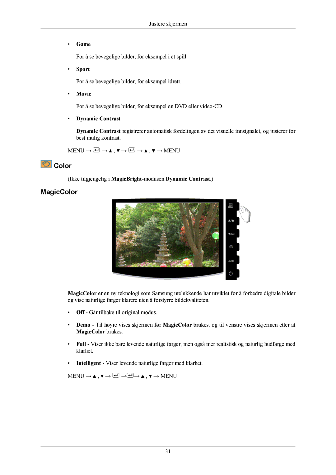 Samsung LS19CMYKF/EN, LS19CMYKFNA/EN, LS19CMYKFZ/EN manual MagicColor 