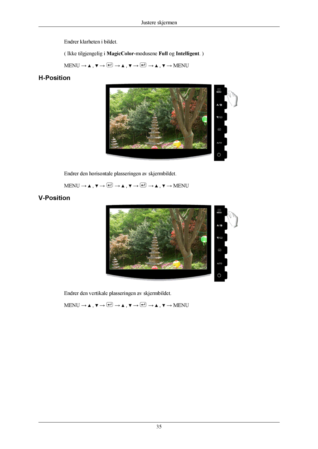 Samsung LS19CMYKFZ/EN, LS19CMYKFNA/EN, LS19CMYKF/EN manual Position 