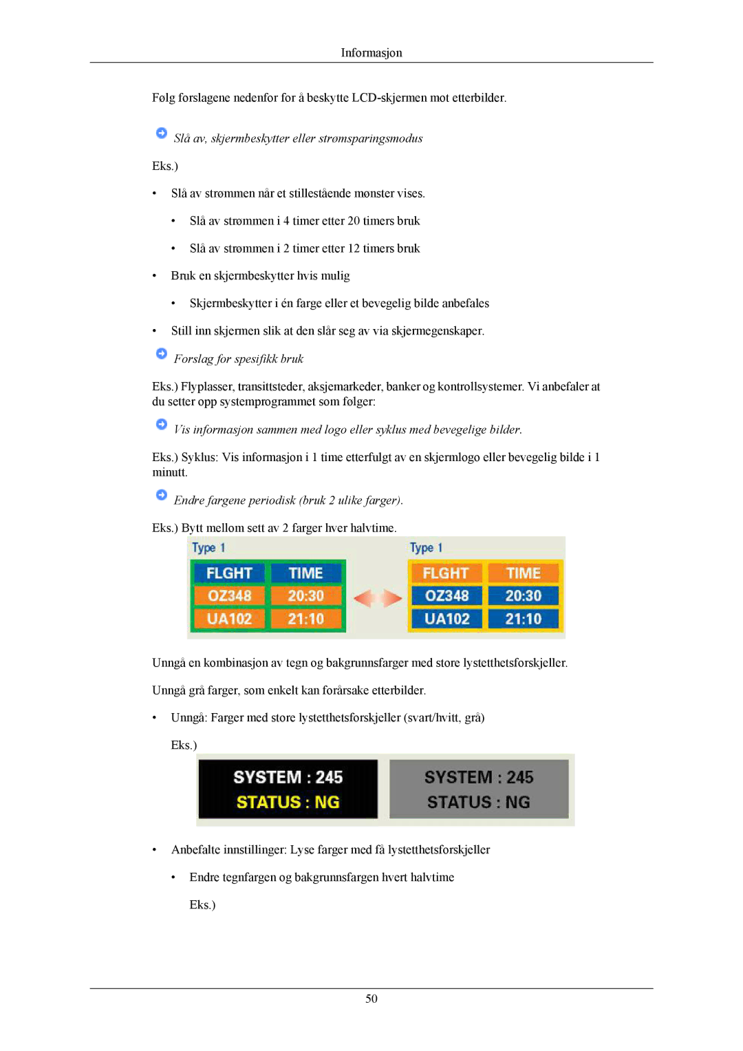 Samsung LS19CMYKFZ/EN, LS19CMYKFNA/EN, LS19CMYKF/EN manual Slå av, skjermbeskytter eller strømsparingsmodus 