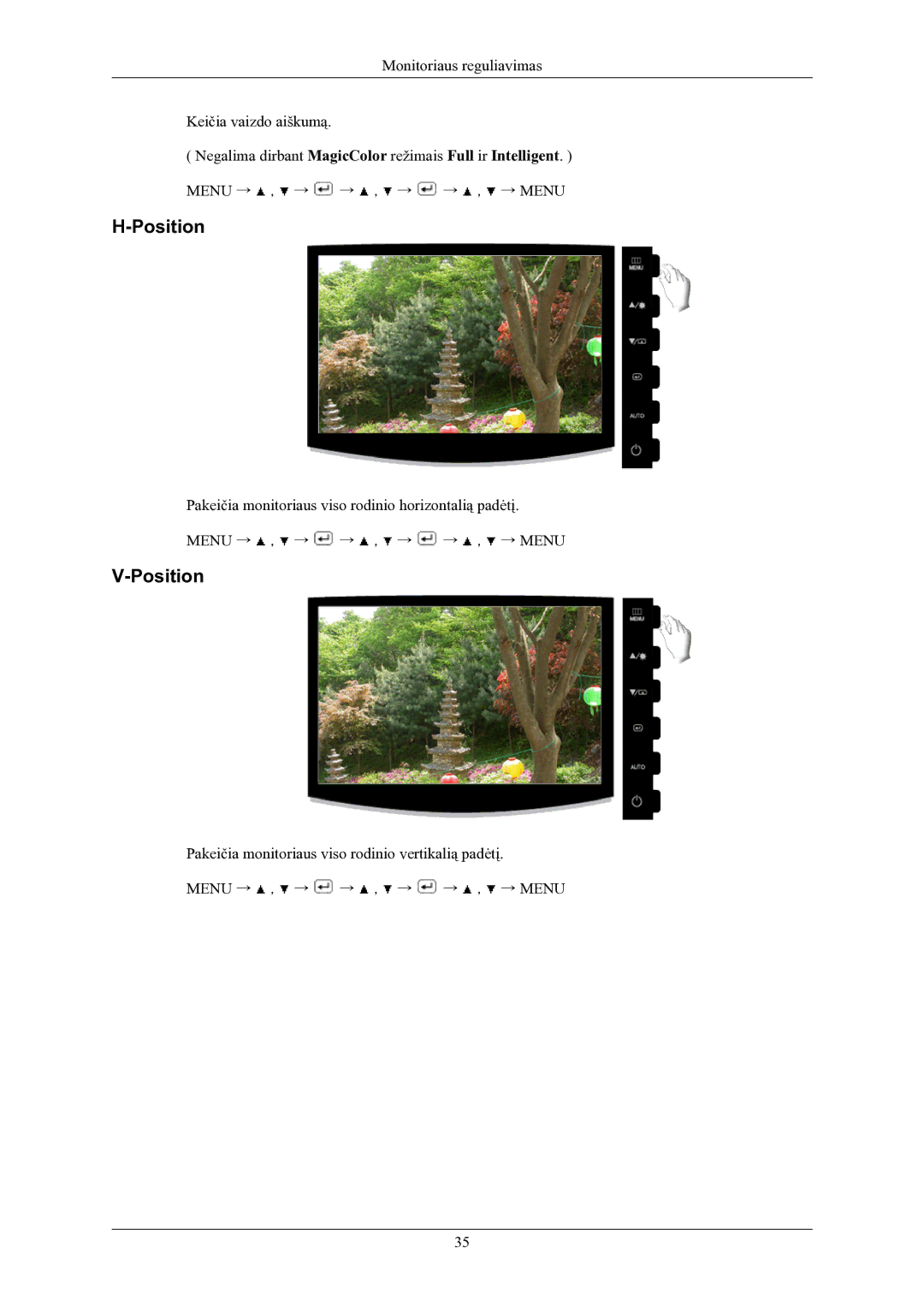 Samsung LS19CMYKFNA/EN manual Position 