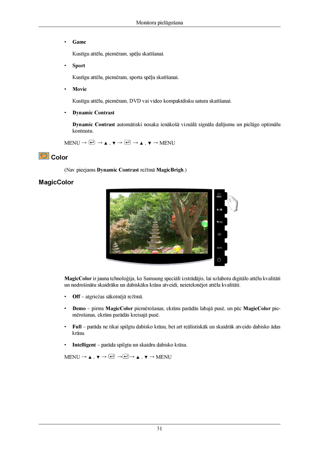 Samsung LS19CMYKFNA/EN manual MagicColor 