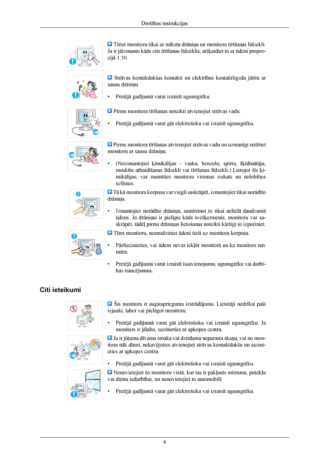 Samsung LS19CMYKFNA/EN manual Citi ieteikumi 