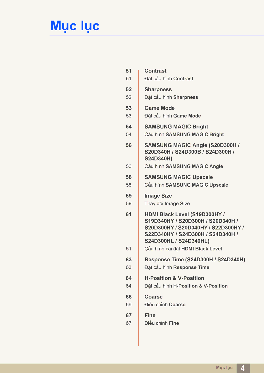 Samsung LS19D300NYMXV, LS20D300HYMXV, LS24D300HL/XV, LS22D300NY/XV manual Contrast 