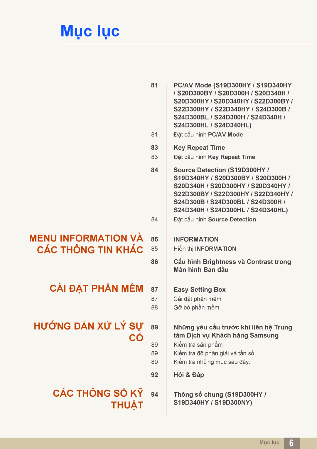 Samsung LS24D300HL/XV, LS19D300NYMXV, LS20D300HYMXV, LS22D300NY/XV manual Information 