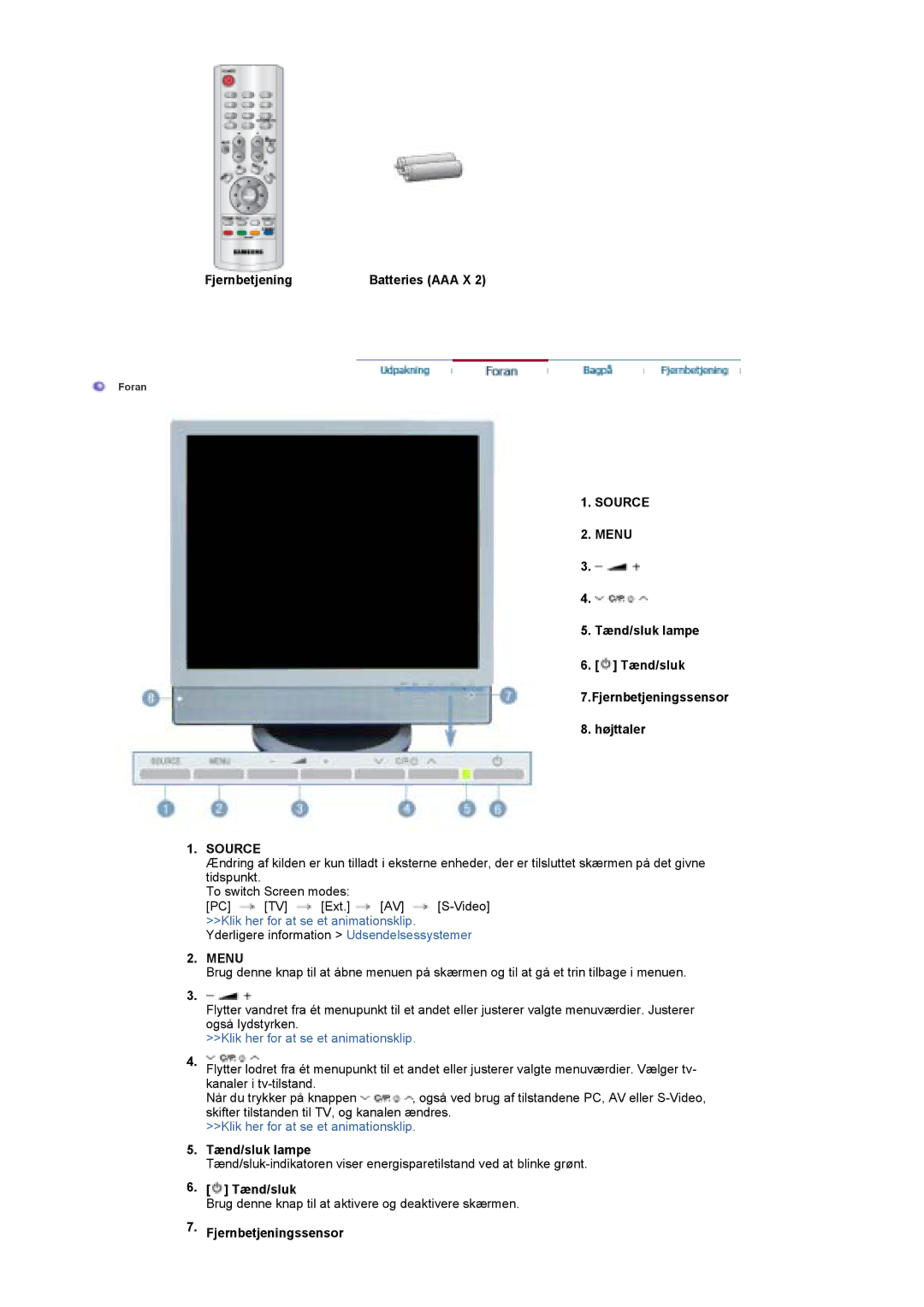 Samsung LS17DOASS/EDC, LS19DOASS/EDC manual Source Menu 