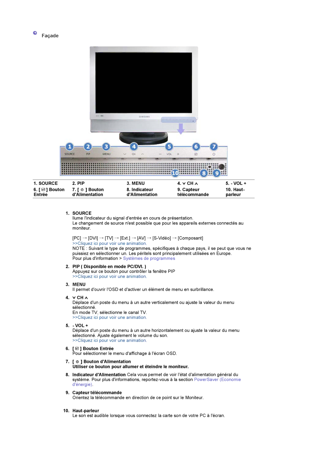 Samsung LS19DOWSSZ/EDC, LS19DOCSS/EDC, LS19DOWSS/EDC manual Source, Menu 