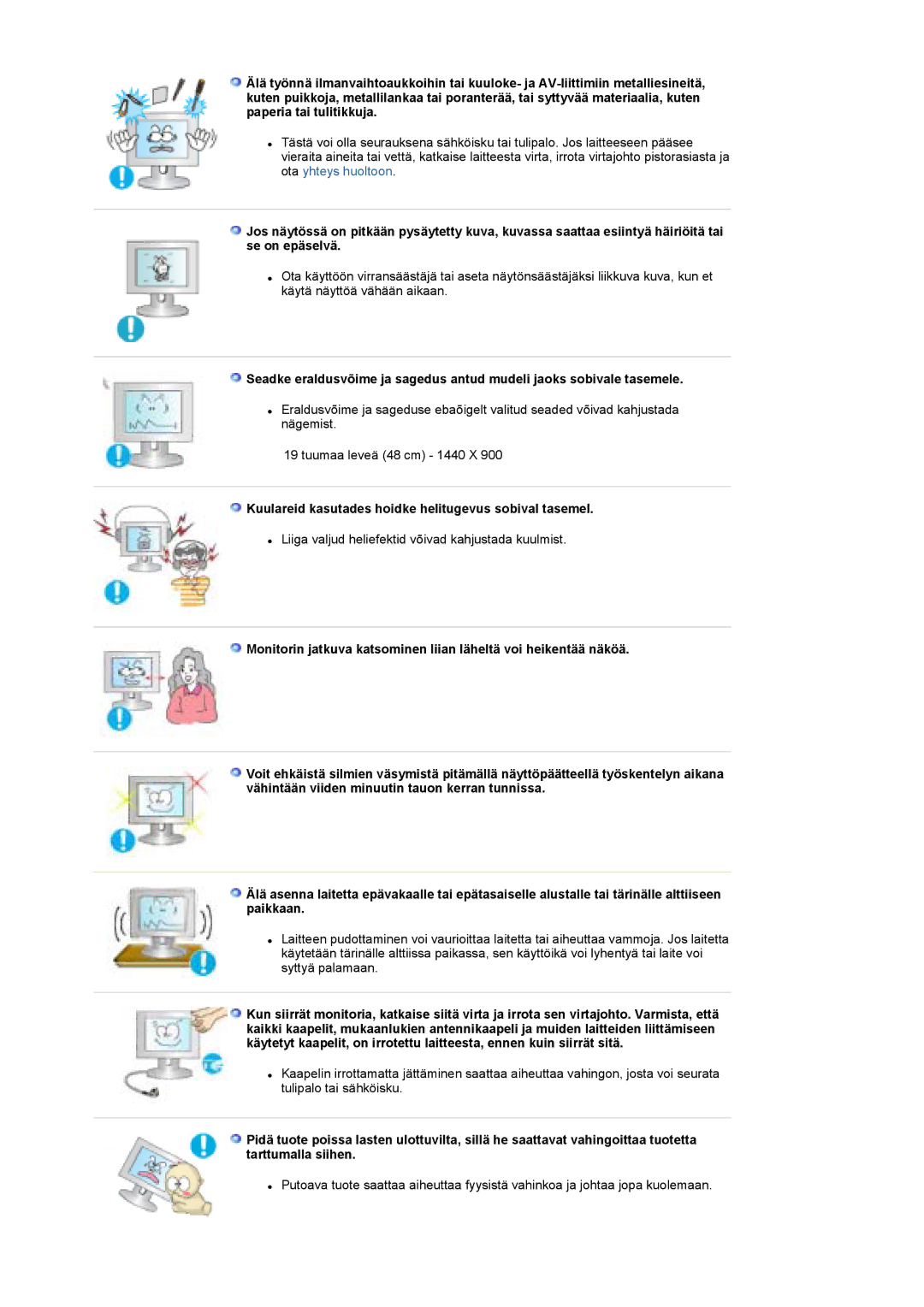 Samsung LS19DOWSS/EDC, LS19DOCSS/EDC, LS19DOWSSZ/EDC manual Kuulareid kasutades hoidke helitugevus sobival tasemel 