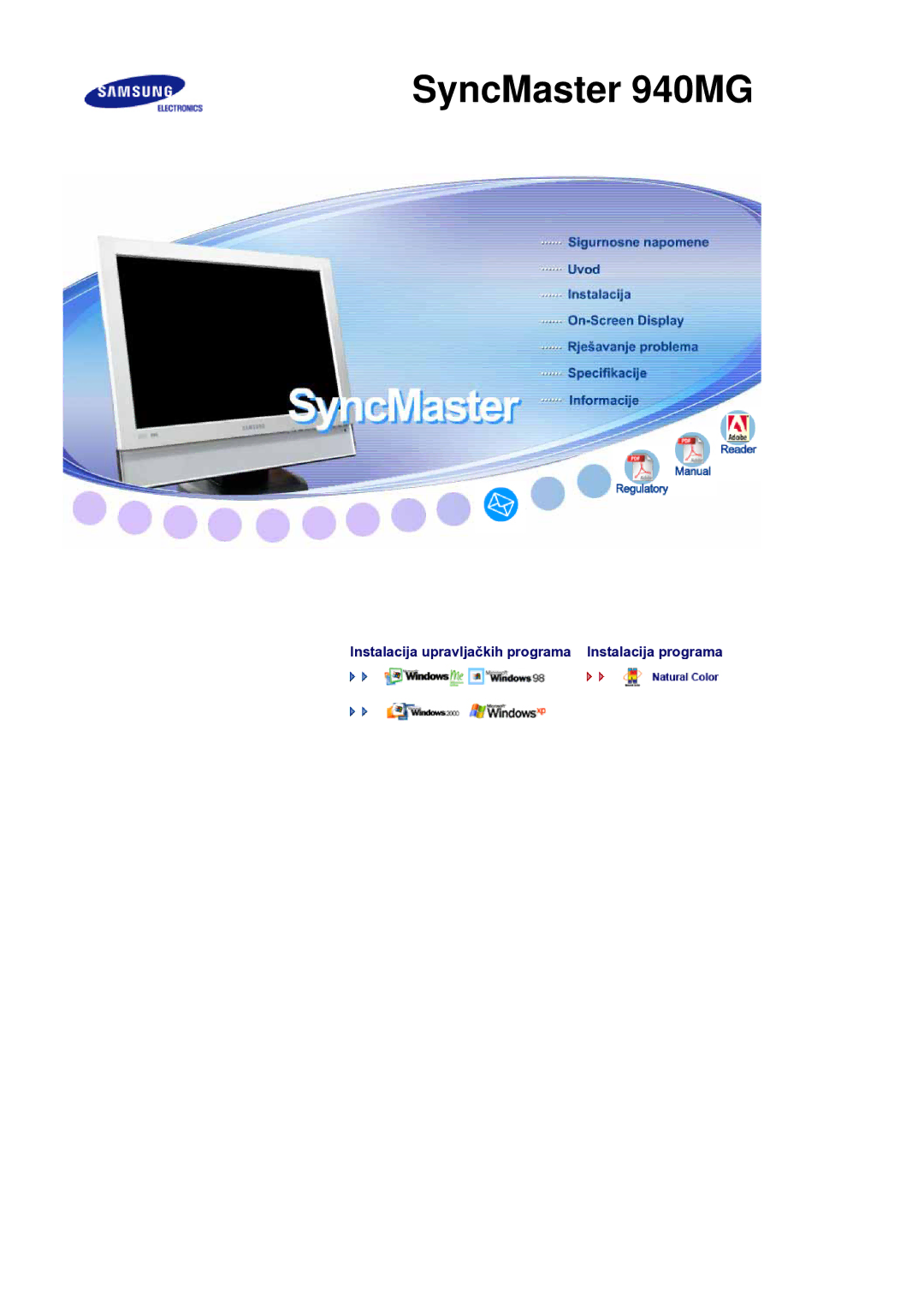 Samsung LS19DOCSSK/EDC manual SyncMaster 940MG 