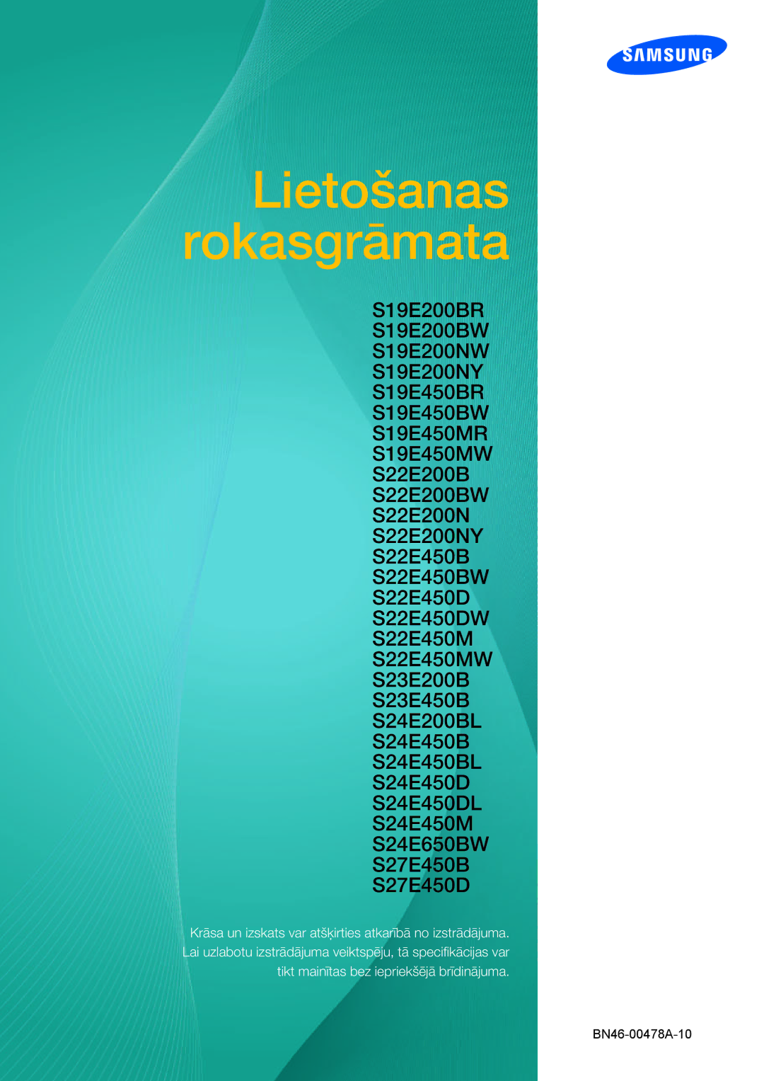 Samsung LS24E65UPL/EN, LS23E65UDC/EN, LS22E45UDWG/EN, LS24E65UXWG/EN, LS24E45UFS/EN, LS22E65UDSG/EN manual Brukerhåndbok 