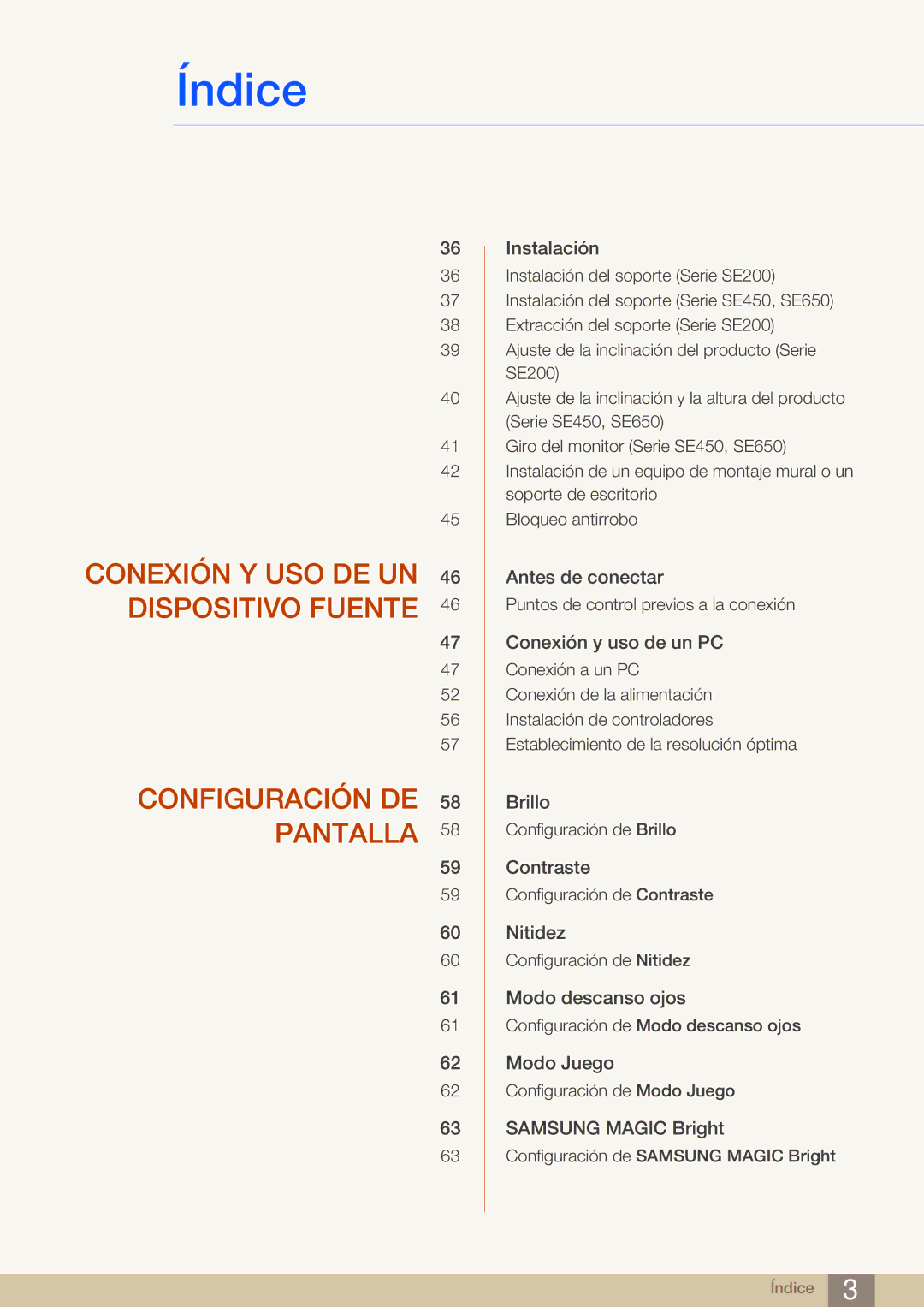 Samsung LS22E45KMSV/EN, LS19E45KMW/EN, LS19E45KBW/EN, LS27E45KBS/EN, LS22E45KBWV/EN, LS24E45UFS/EN manual Antes de conectar 