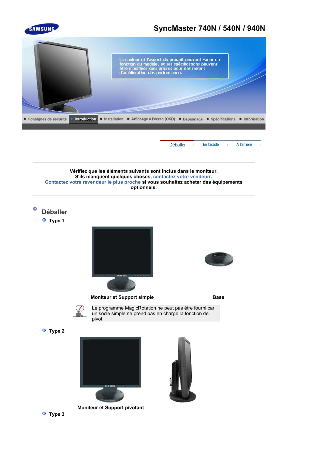 Samsung LS17HAATB/EDC, LS19HABTBV/EDC, LS19HATESH/EDC, LS19HALKSB/EDC, LS17HATTSQ/EDC manual SyncMaster 740N / 540N / 940N 