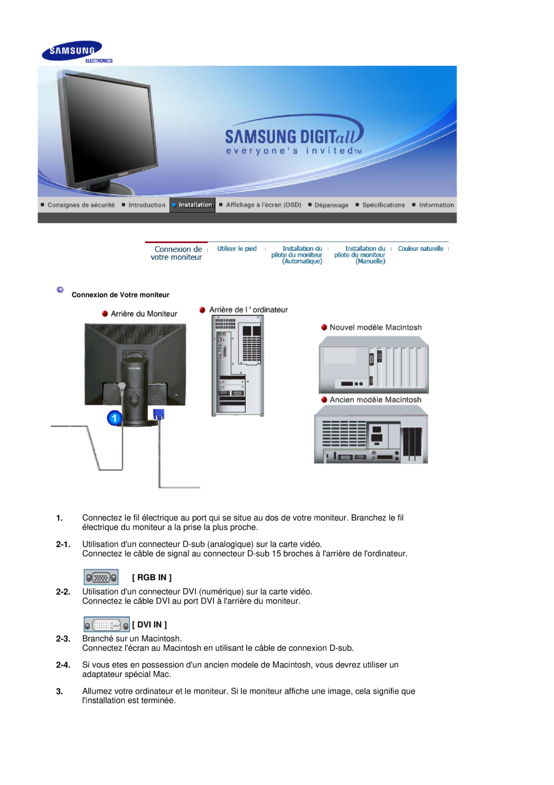 Samsung LS19HADKSP/EDC, LS19HADKSE/EDC, LS17HADKSX/EDC, LS19HADKS7/EDC, LS17HADKSH/EDC manual Rgb, Dvi 