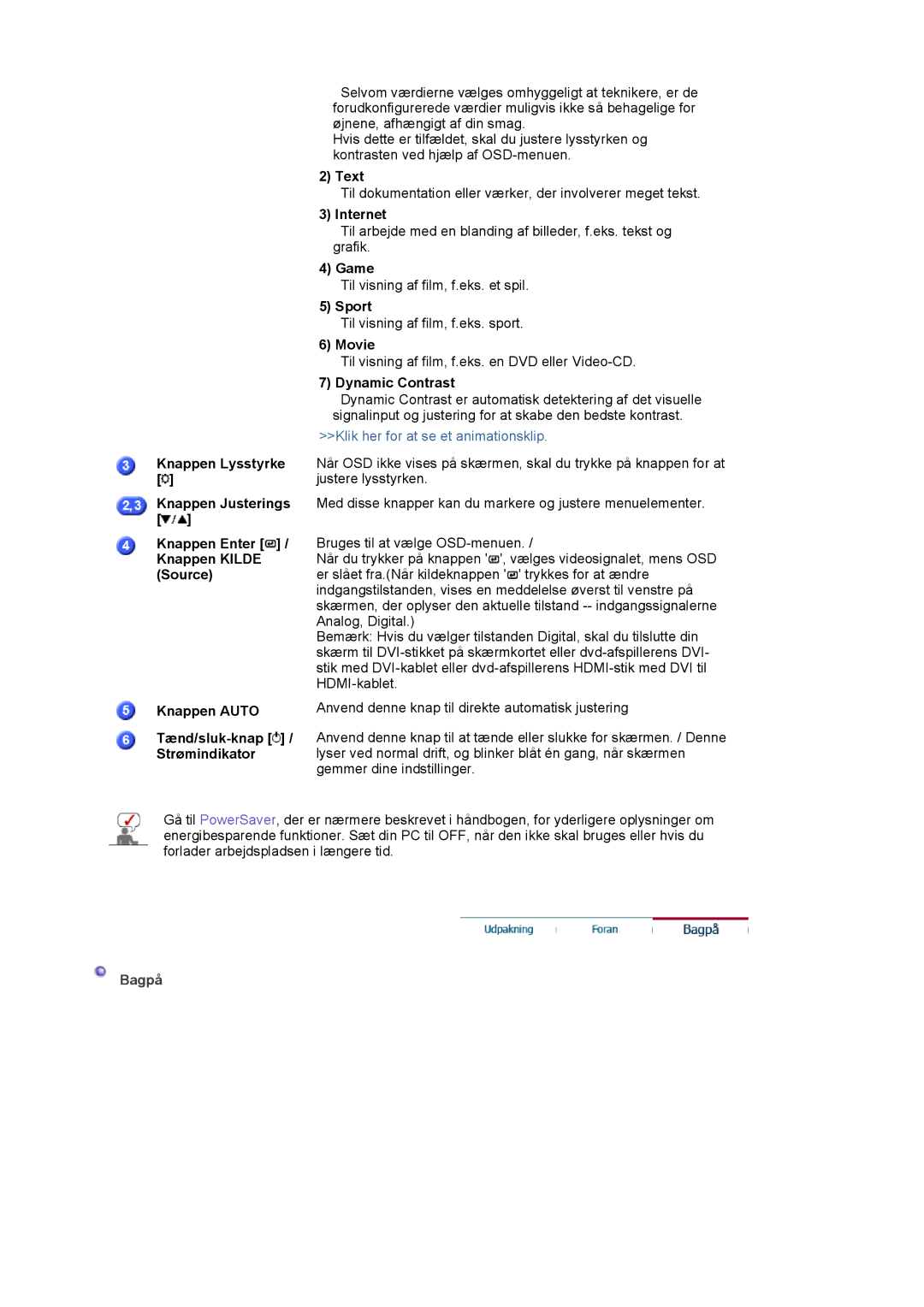 Samsung LS19HAKCSQ/EDC manual Bagpå 