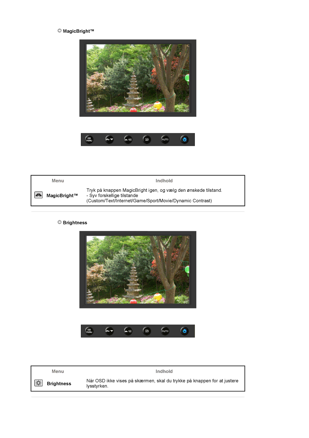 Samsung LS19HAKCSQ/EDC manual Brightness lysstyrken 