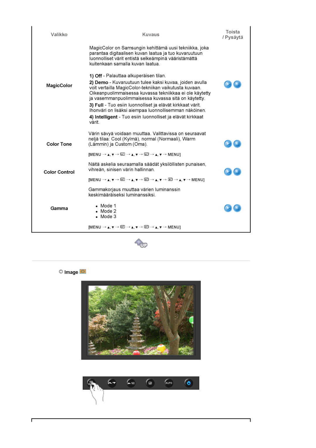 Samsung LS19HAKCSQ/EDC manual MagicColor Color Tone Color Control Gamma, Image 