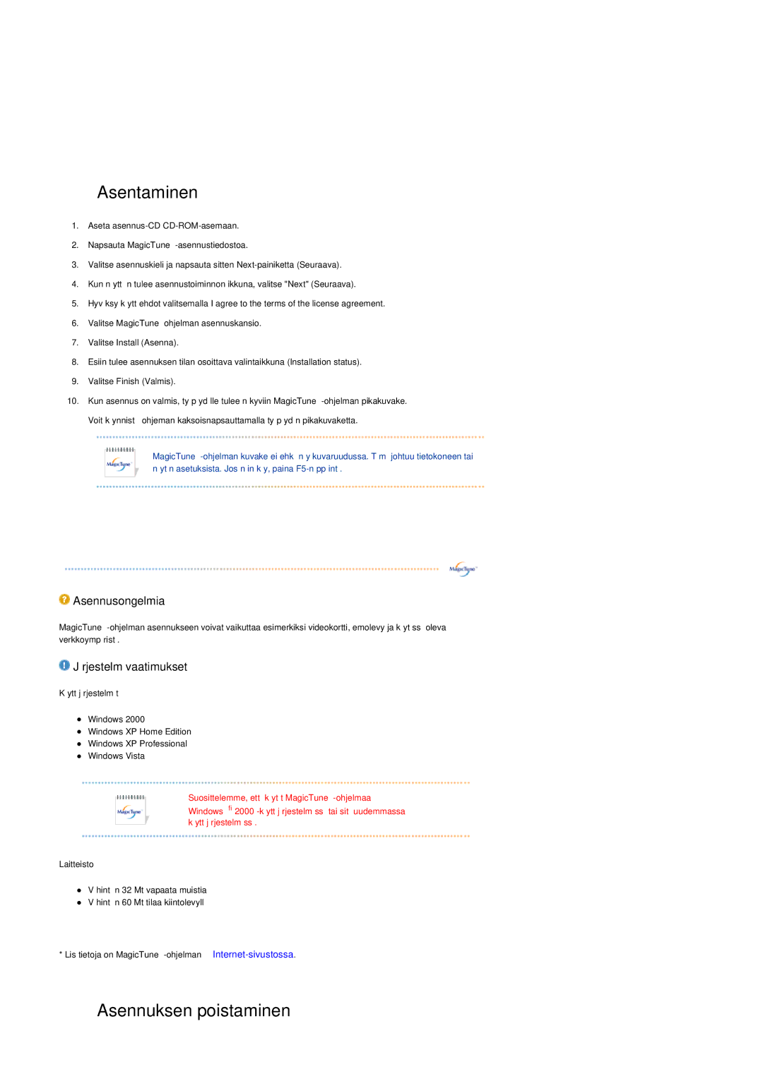 Samsung LS19HAKCSQ/EDC manual Asentaminen 