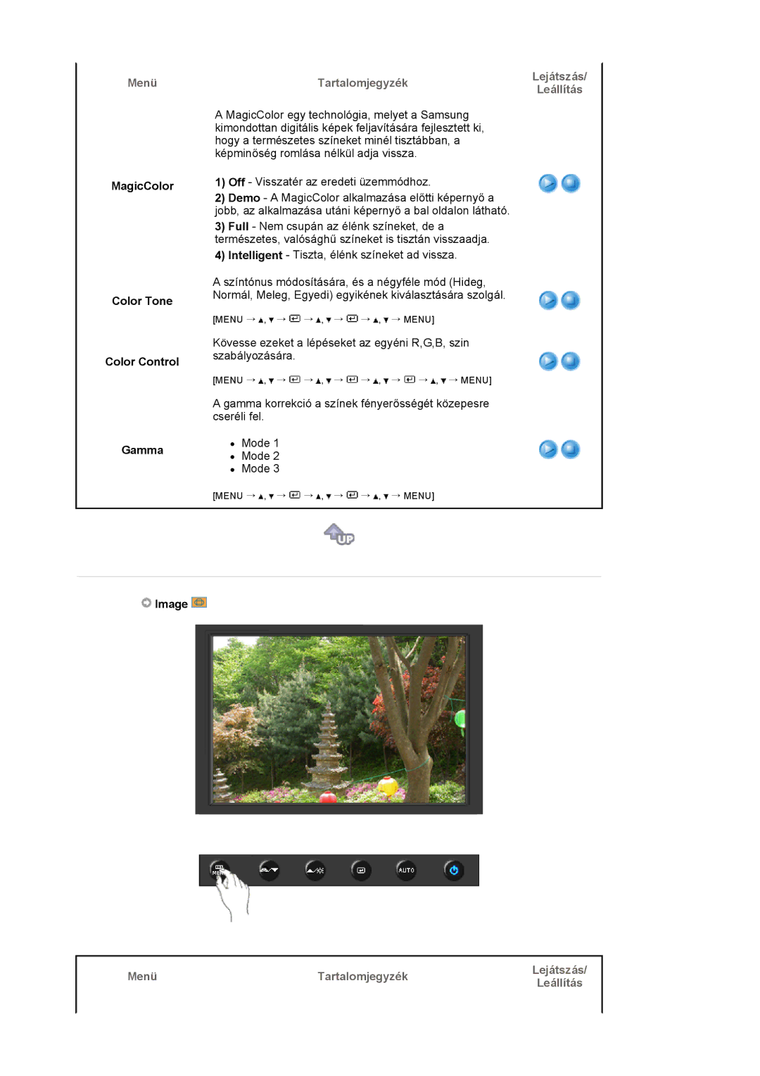 Samsung LS19HAKCSQ/EDC manual MagicColor Color Tone Color Control Gamma, Image 