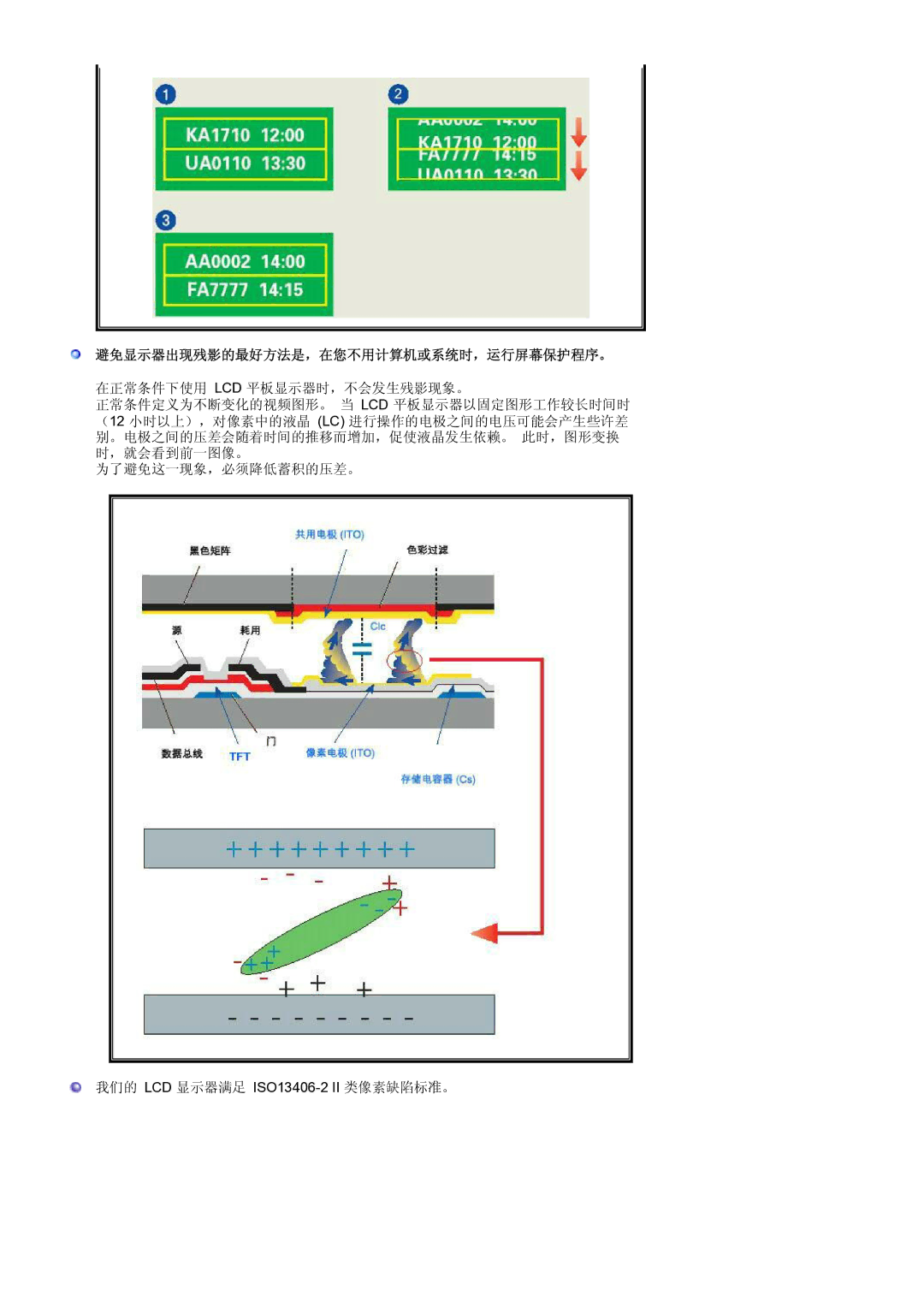 Samsung LS19HAKCSQ/EDC manual 避免显示器出现残影的最好方法是，在您不用计算机或系统时，运行屏幕保护程序。 