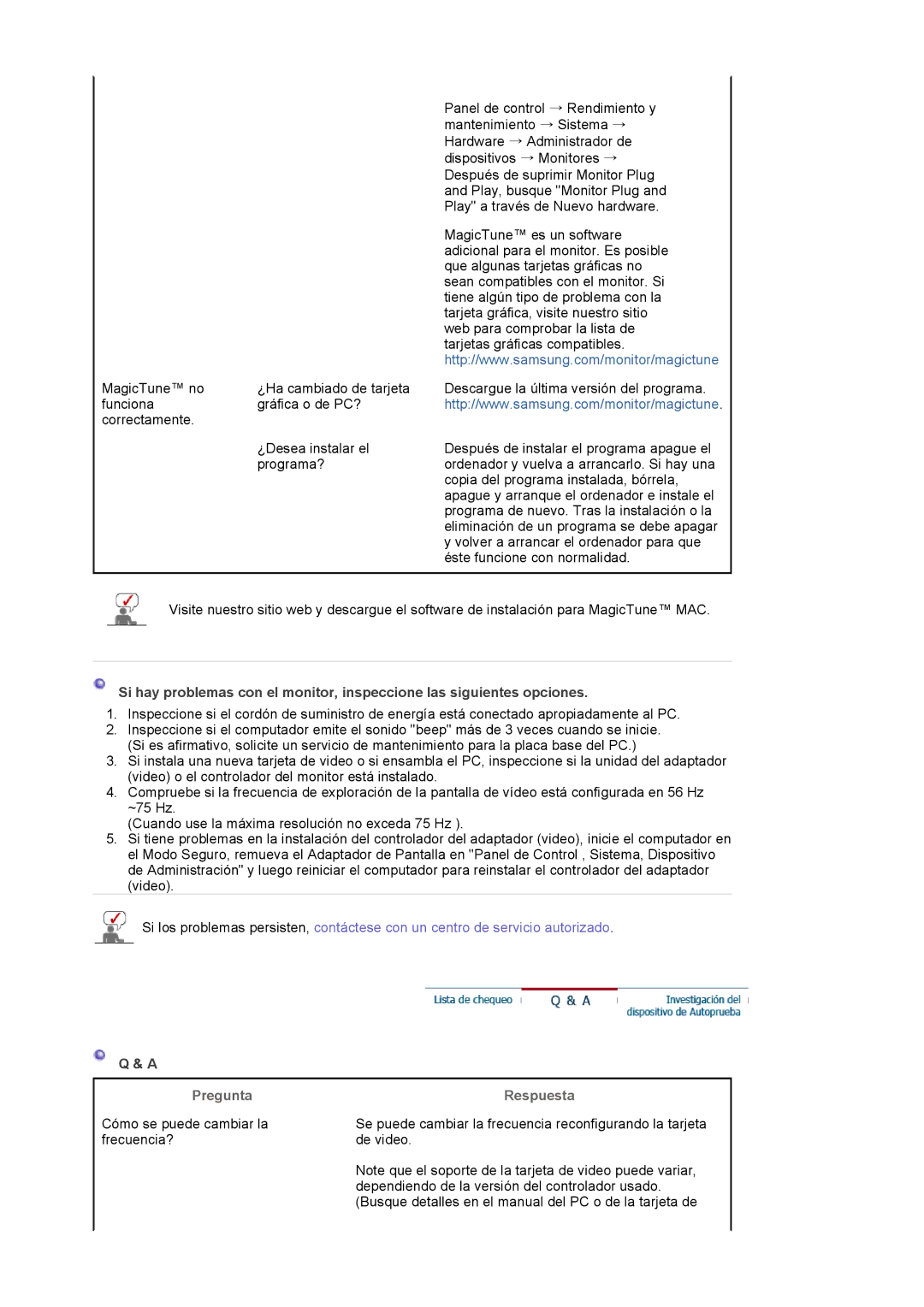 Samsung LS19HALKSZ/EDC manual Pregunta 