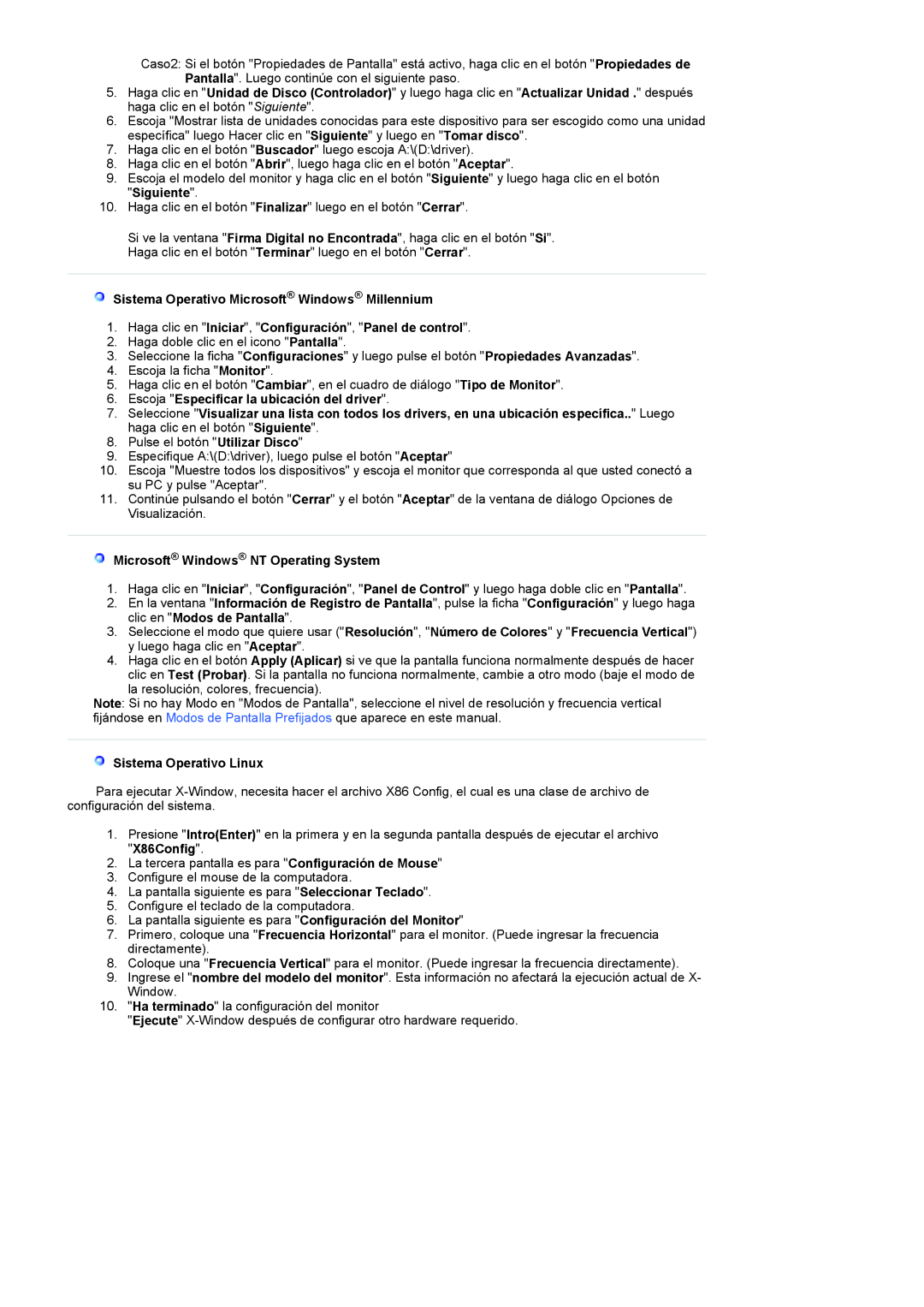 Samsung LS20HANKSHEDC, LS19HANKSHEDC, LS22HANKSUEDC, LS19HANKBDHEDC manual Microsoft Windows NT Operating System 