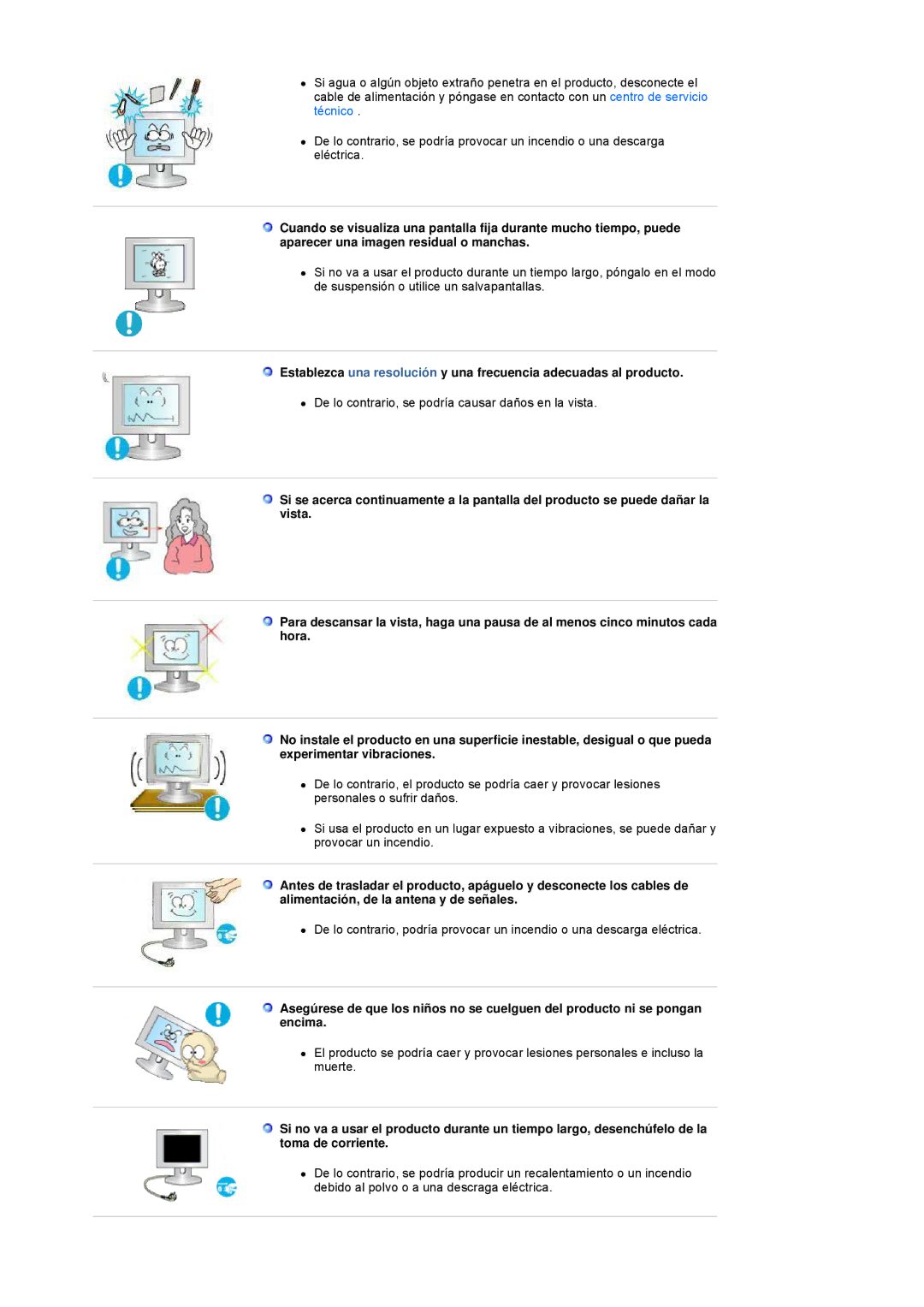 Samsung LS19HANKSHEDC, LS22HANKSUEDC, LS20HANKSHEDC, LS19HANKBDHEDC manual De lo contrario, se podría causar daños en la vista 