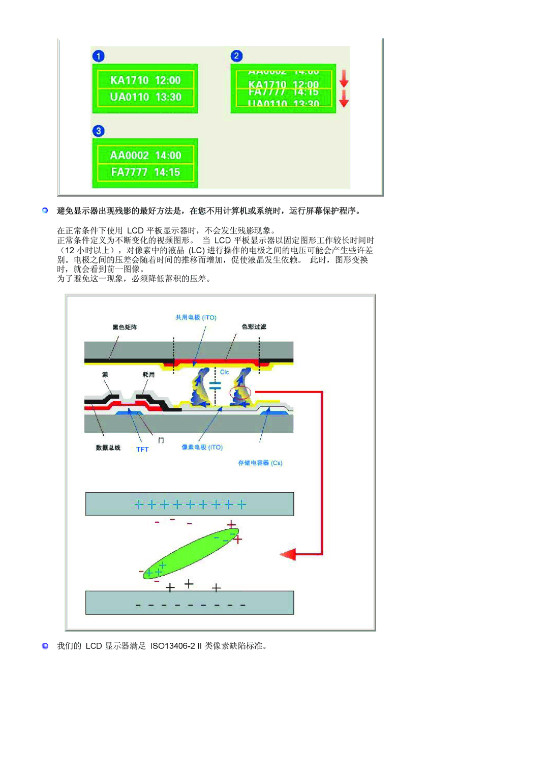 Samsung LS19HANKSHEDC, LS22HANKSUEDC, LS20HANKSHEDC, LS19HANKBDHEDC manual 避免显示器出现残影的最好方法是，在您不用计算机或系统时，运行屏幕保护程序。 