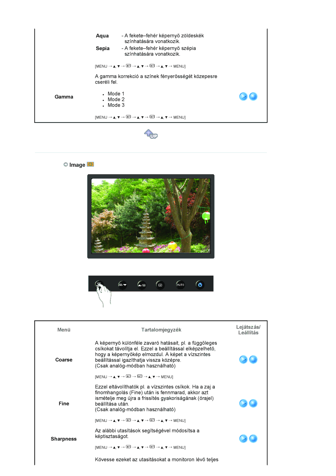 Samsung LS22HANKSUEDC, LS19HANKSHEDC, LS20HANKSHEDC, LS19HANKBDHEDC manual Image, Gamma, Coarse, Fine Sharpness 