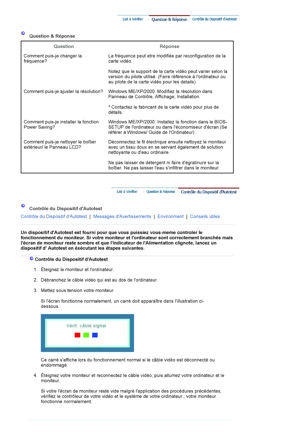 Samsung LS22HANKSUEDC, LS19HANKSHEDC, LS20HANKSHEDC manual Question Réponse 