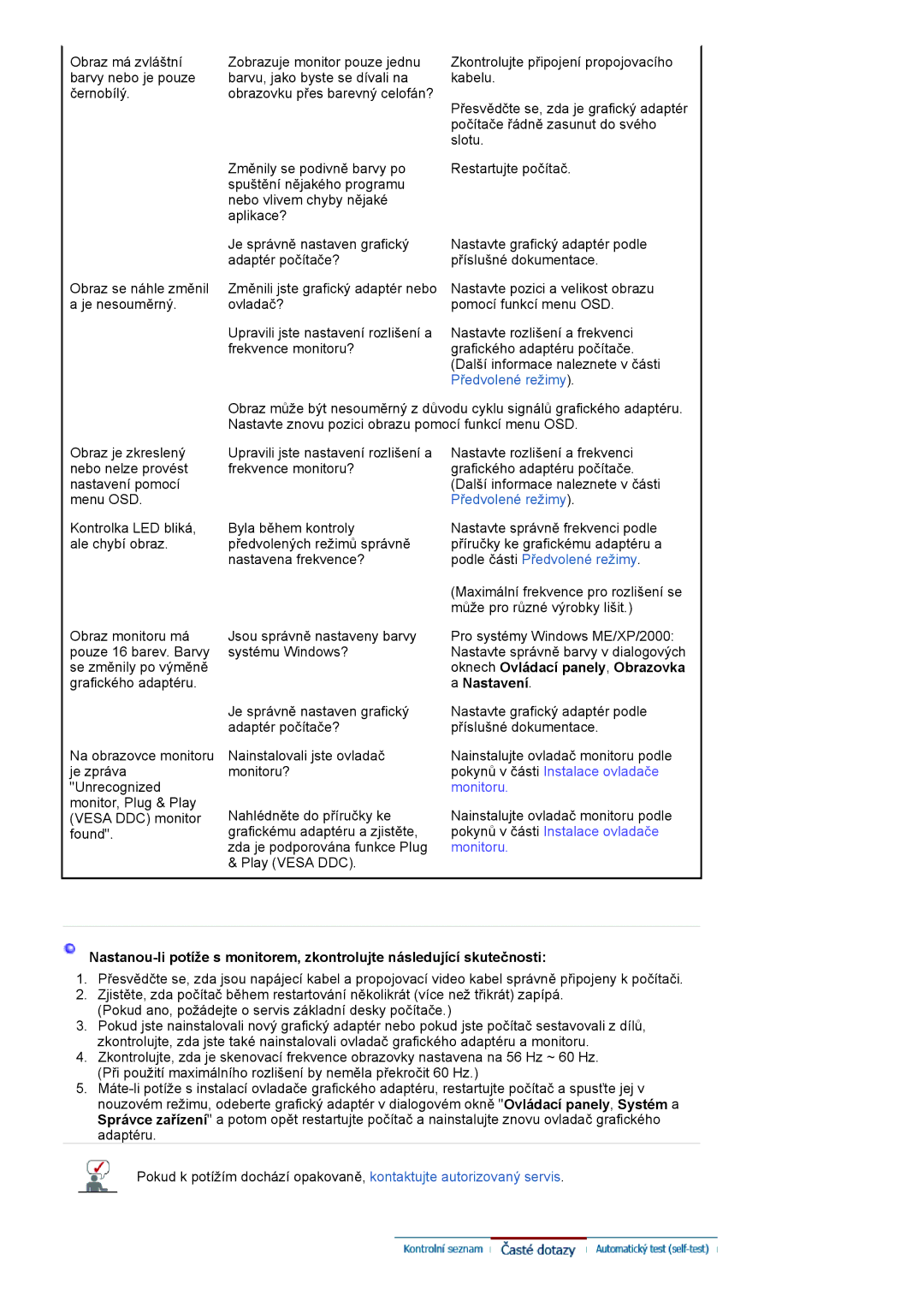 Samsung LS19HANKSHEDC, LS22HANKSUEDC, LS20HANKSHEDC manual Nastavení 