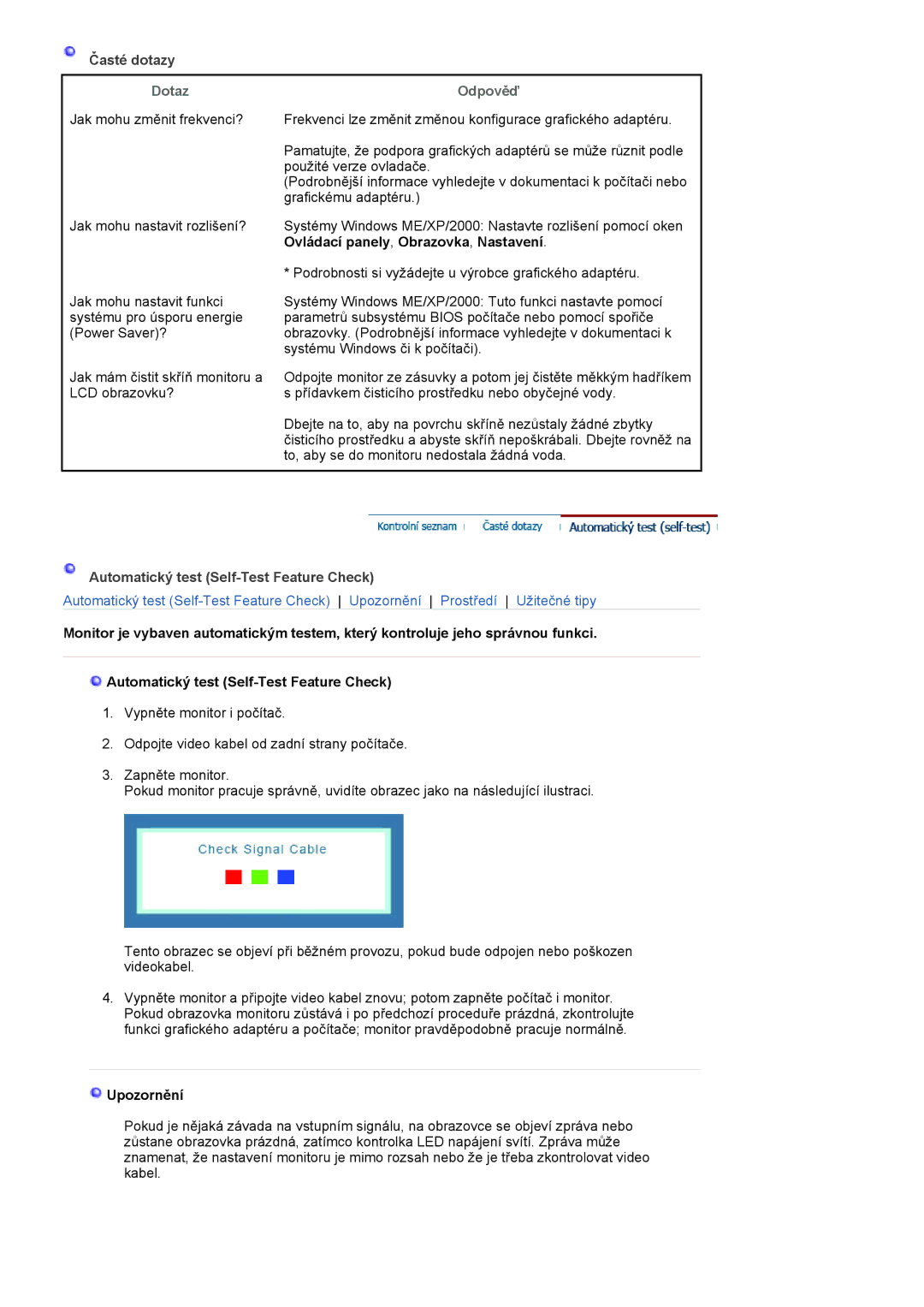 Samsung LS22HANKSUEDC, LS19HANKSHEDC, LS20HANKSHEDC manual Dotaz 